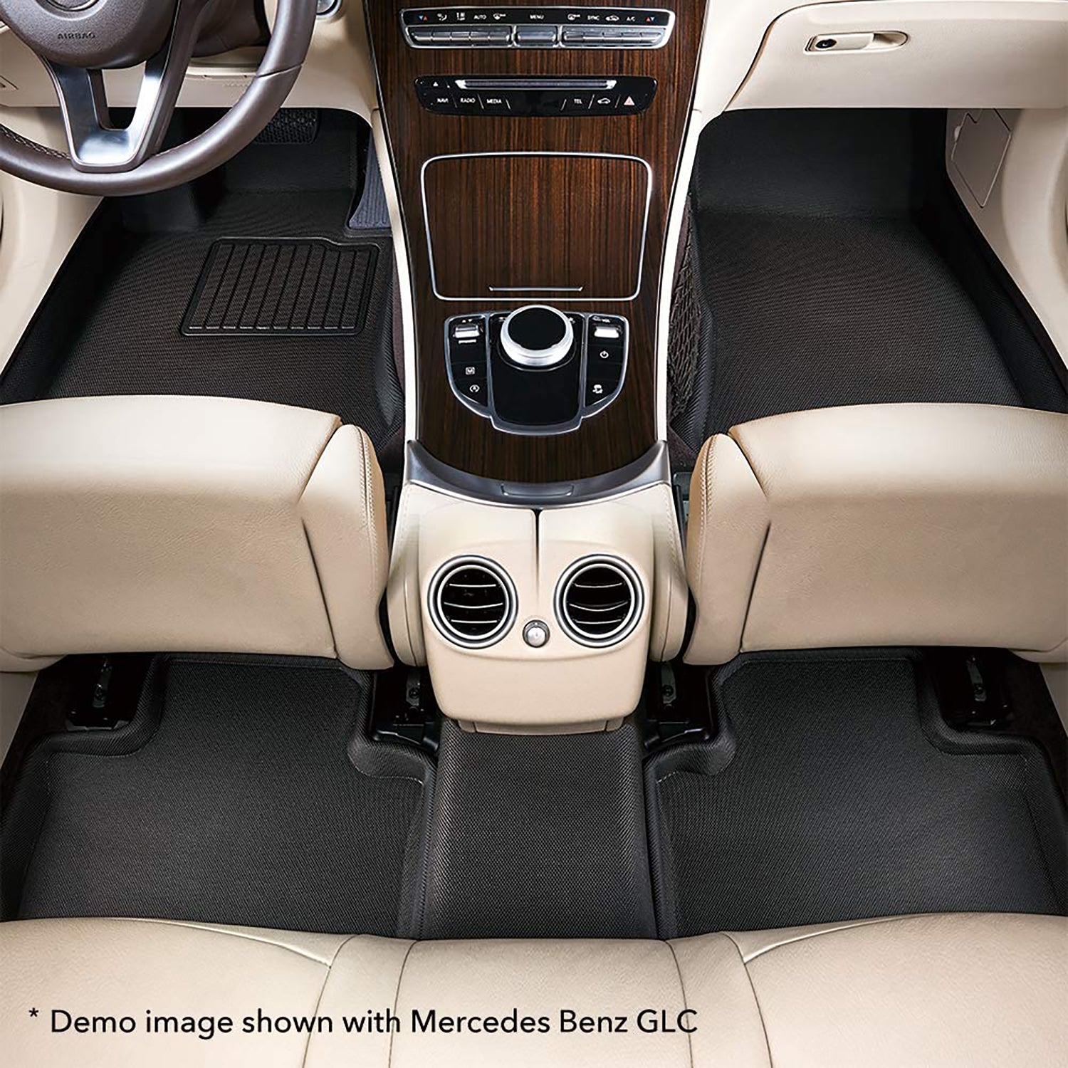 3D MAXpider Kagu Series Second Row Mat, 12-19 Tesla Model S, Black (Open Box)