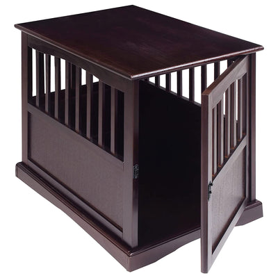 Casual Home Medium Wooden Pet Crate Dog House End Table Night Stand (Open Box)