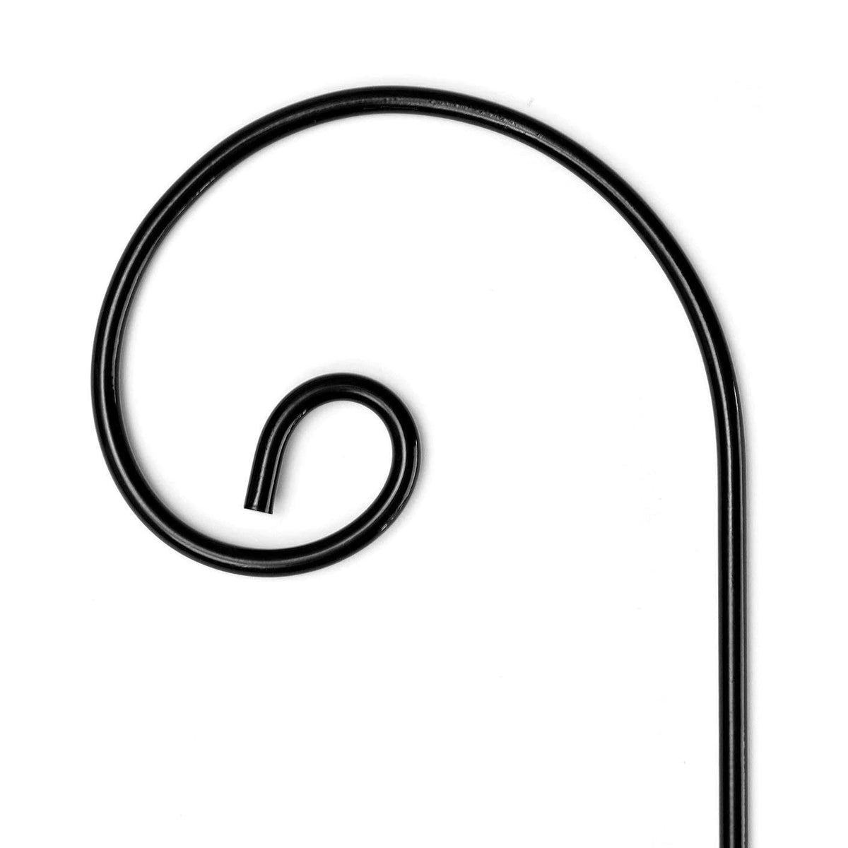 Ashman 36 Inch Curled Shepherd's Hook Premium Metal Garden Plant Hanger (6 Pack)