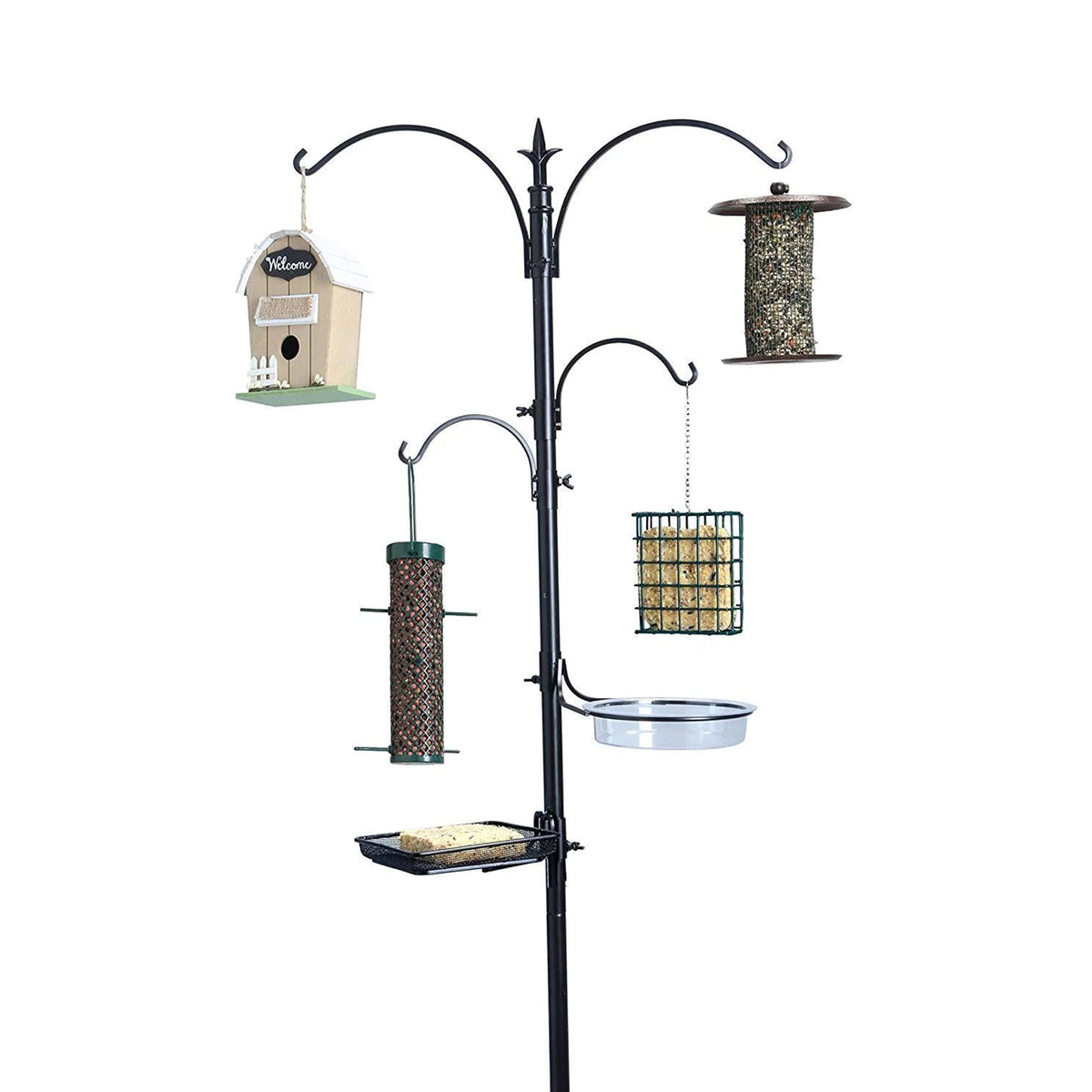 Ashman Premium Bird Feeding Station & Birdbath Kit, 92in Tall (For Parts)