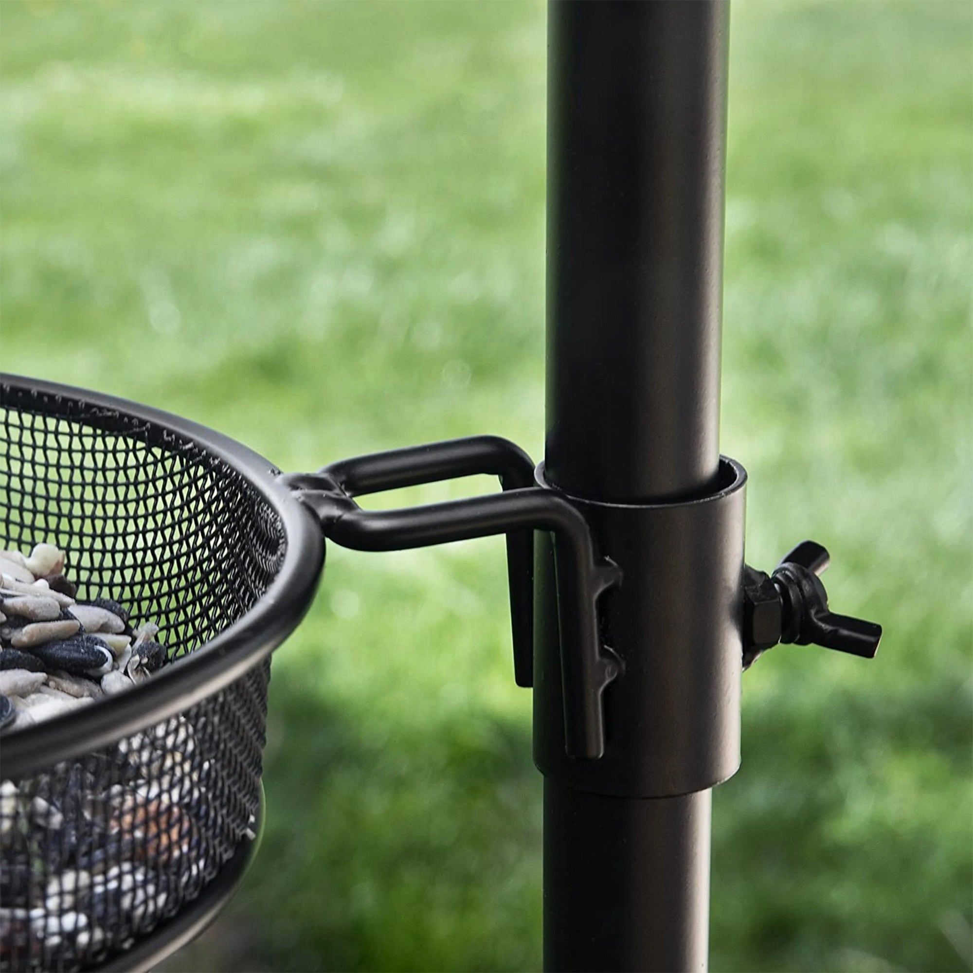 Deluxe Bird Feeding Station and Birdbath Kit, 92 Inch Tall, 4 Sided Hook (Used) - VMInnovations