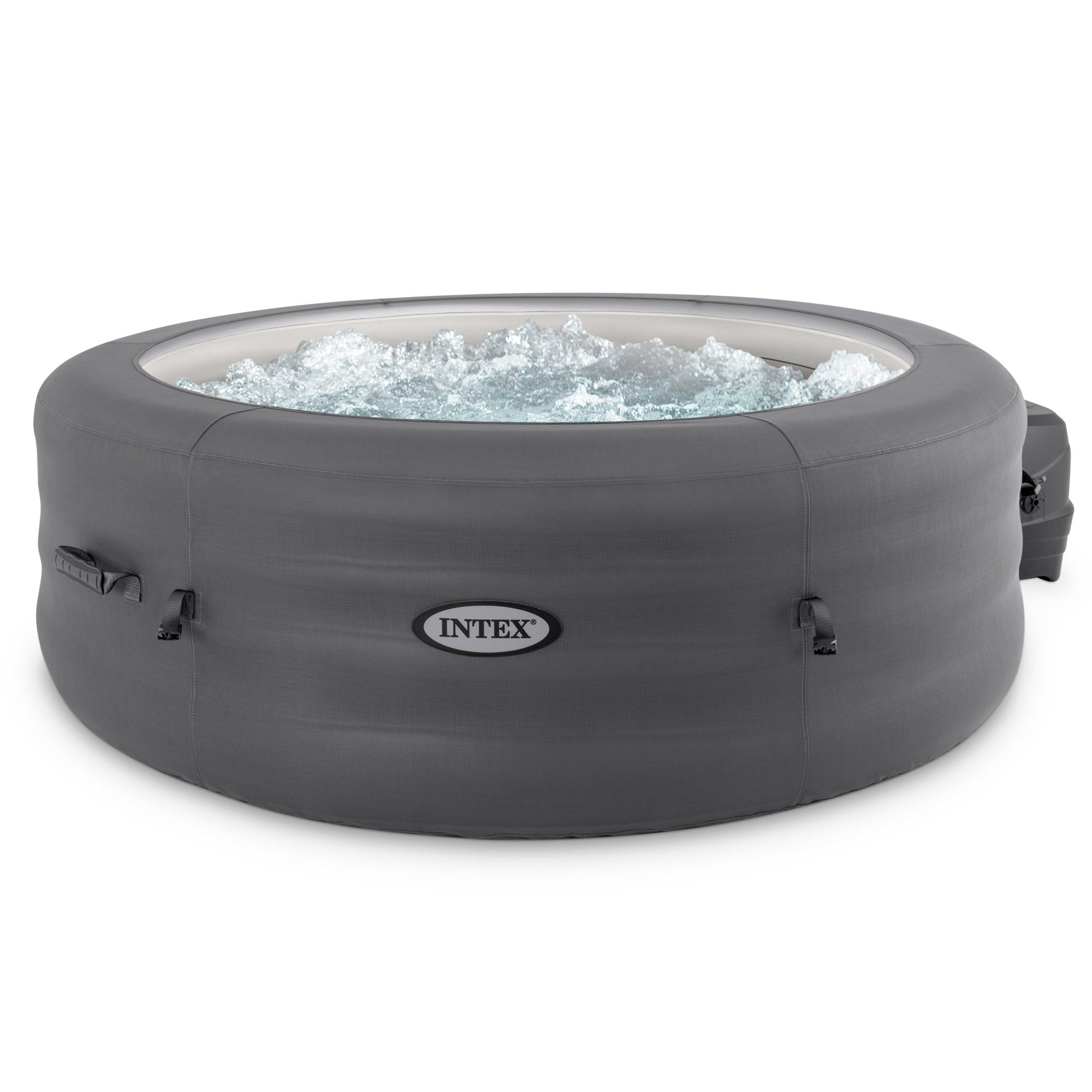 Intex SimpleSpa 4 Person Inflatable Portable Hot Tub w/ Energy Efficient Cover - VMInnovations