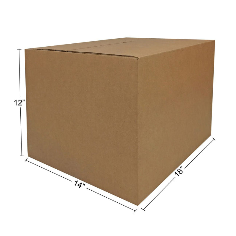 uBoxes 18 x 14 x 12 Inch Medium Sized Sturdy Cardboard Moving Box, (15 Pack)