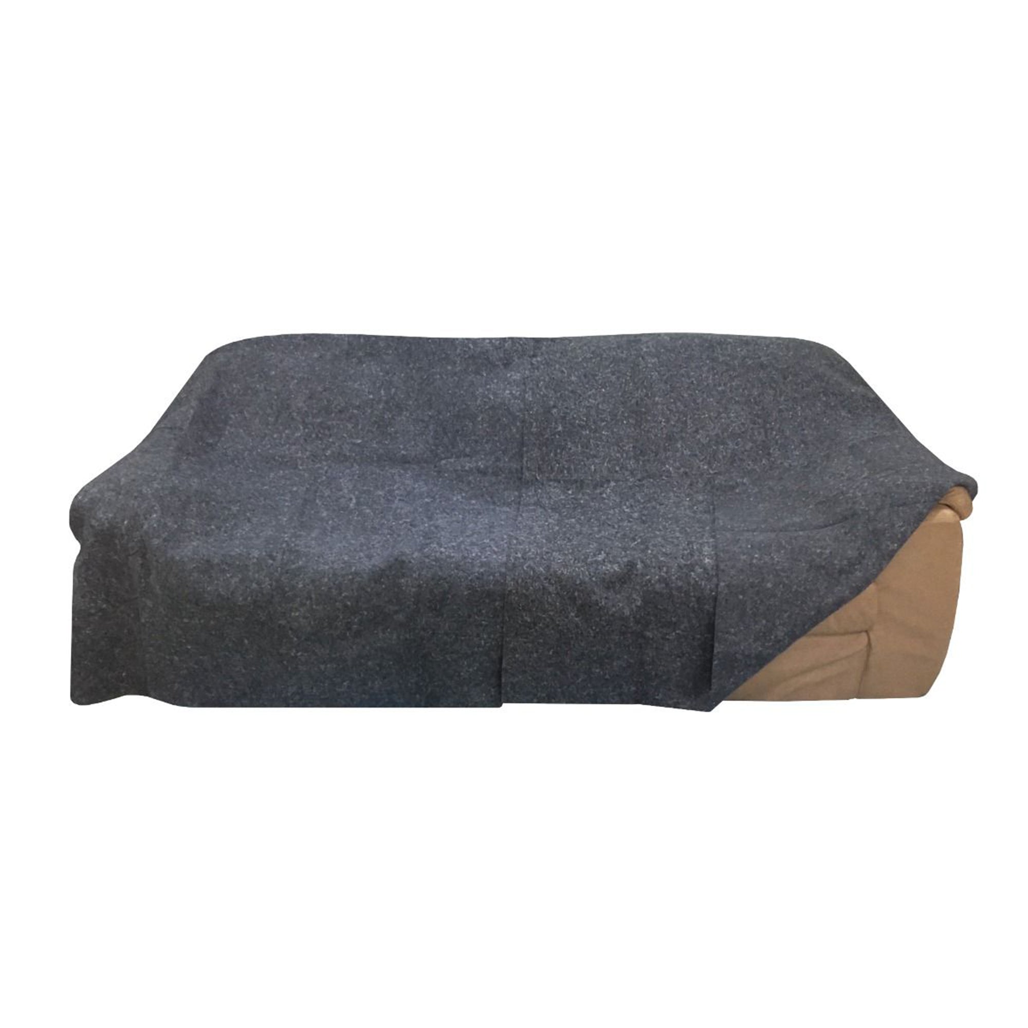 uBoxes 72 x 54 Inch Textile Cotton Fiber Packing Moving Blankets, Gray (24 Pack) - VMInnovations