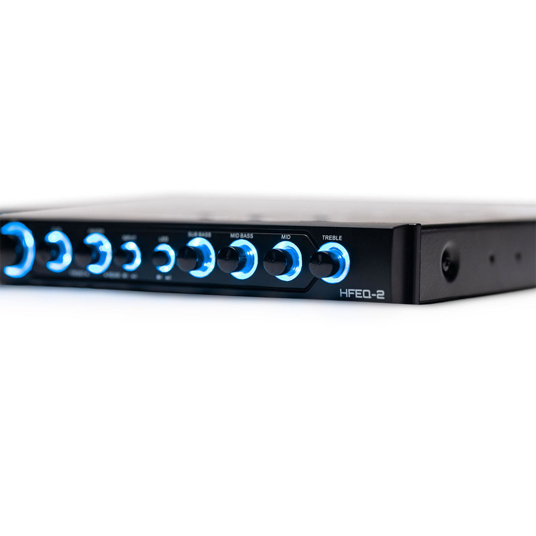 Hifonics HFEQ-2 Universal Pre Amp Car Radio Equalizer with Mount Hardware, Black - VMInnovations
