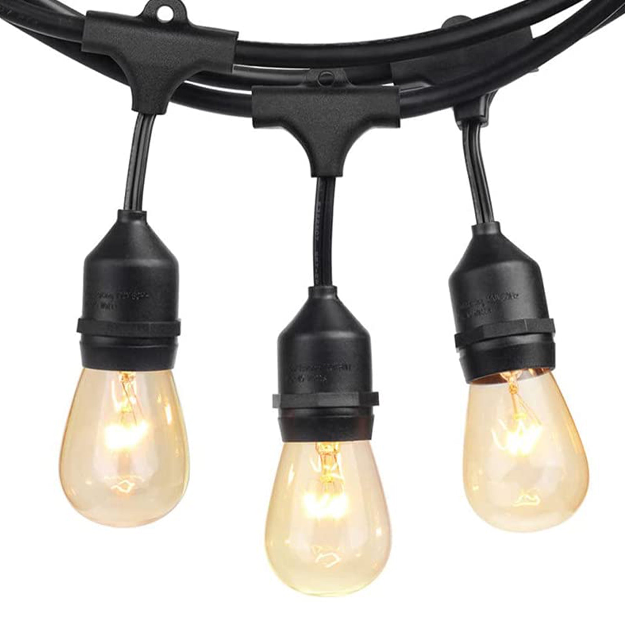 Banord Incandescent 48' Edison String Lights, 18 Dimmable Bulbs (Open Box) - VMInnovations