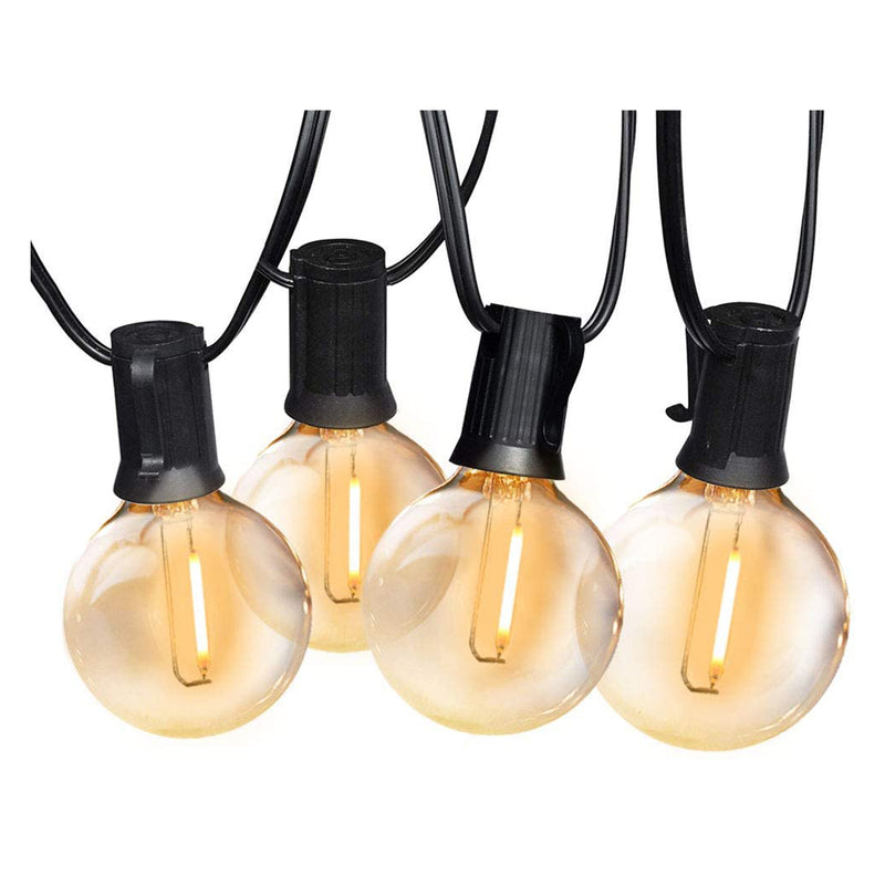 Banord LED 97 Foot 1 Watt String Lights, 49 Shatterproof Bulbs for Outdoor Use