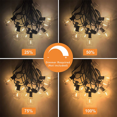 Banord LED 27 Ft 13W Smart String Lights, 13 Shatterproof Outdoor Bulbs (3 Pack)