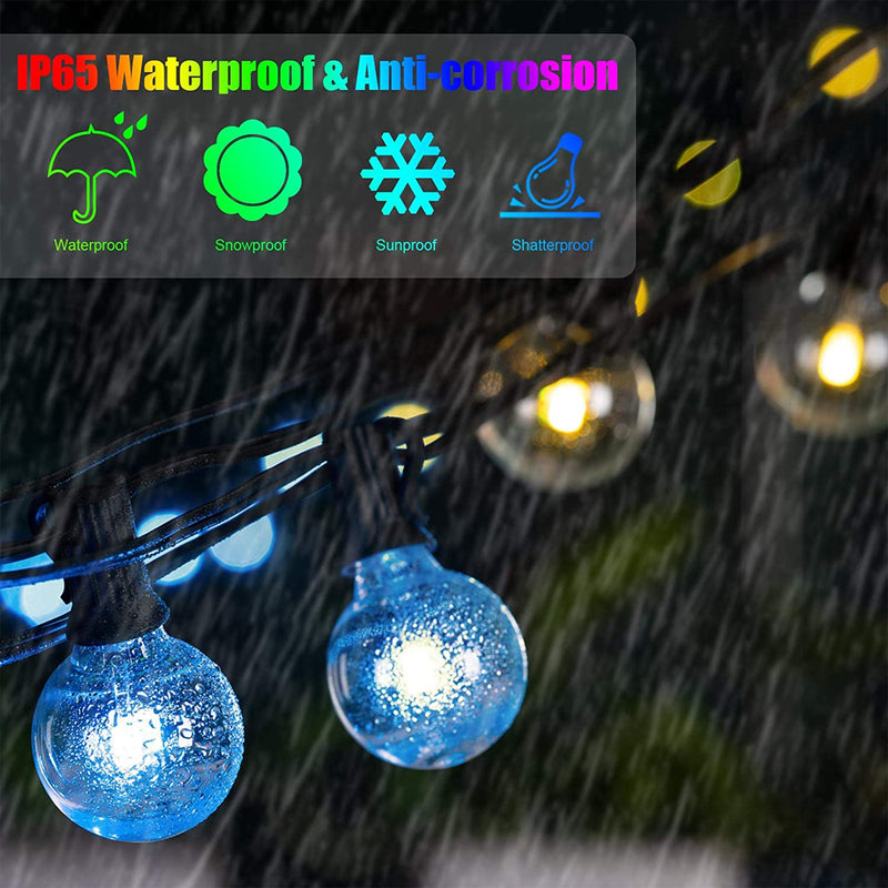 Banord LED 100 Foot RGB Color Changing String Lights with Shatterproof Bulbs