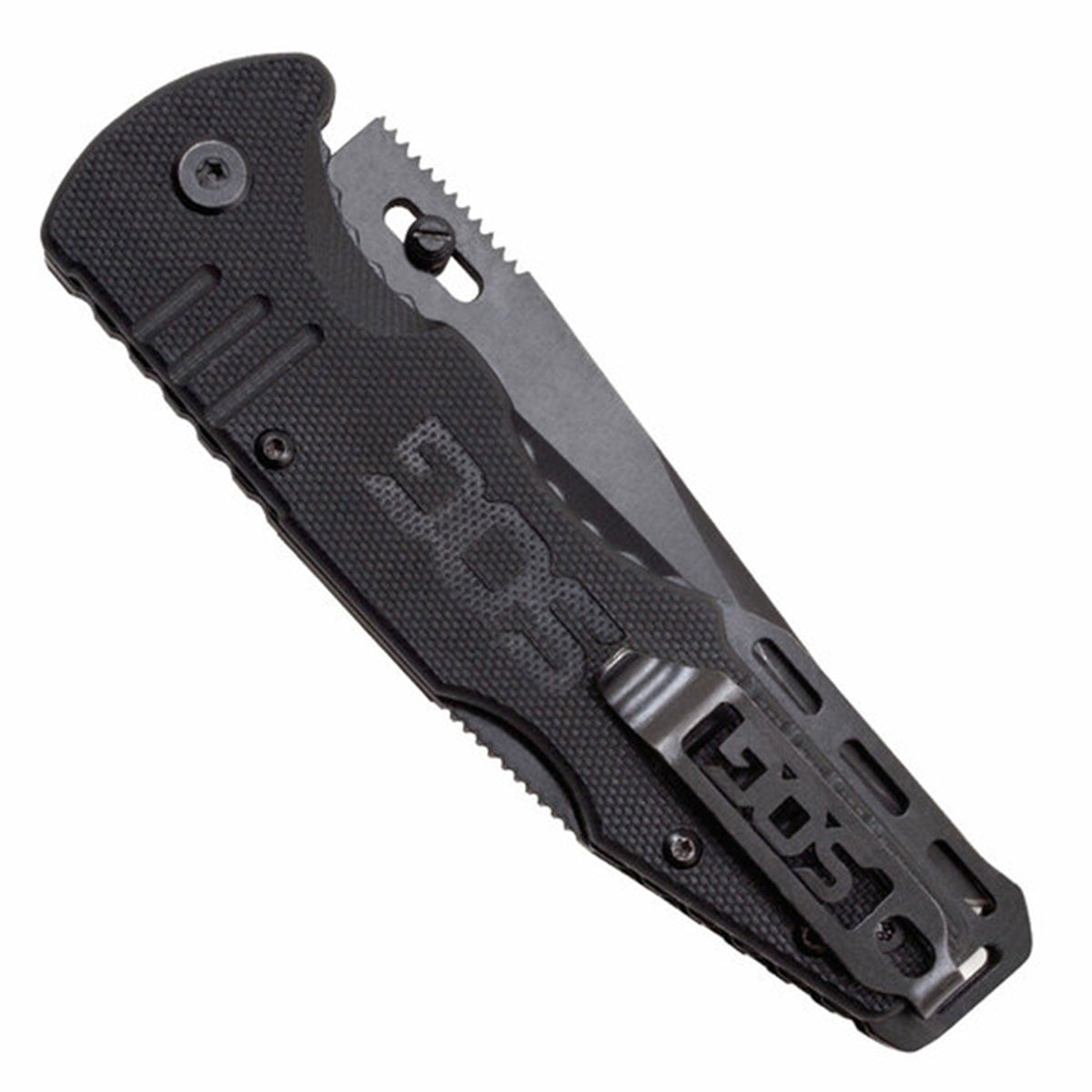 SOG Salute 3.63 Inch Folding Flipper Pocket Tactical Knife w/ Thumb Stud, Black - VMInnovations