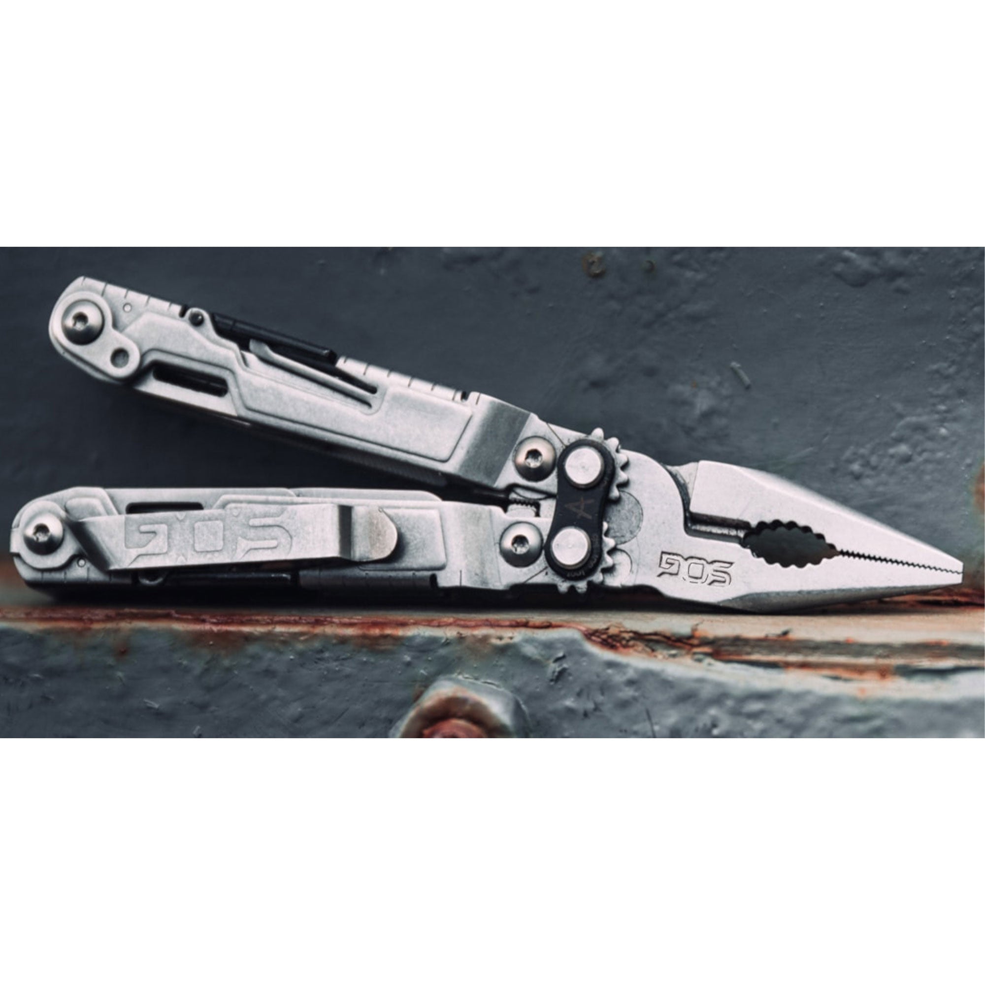 SOG PowerPint Stainless Steel Folding 18 Multi Purpose Pocket EDC Tool, Silver - VMInnovations