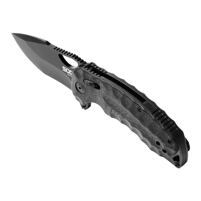 SOG Kiku XR LTE 3.02 In Micarta & Steel Outdoor Folding Tactical Knife(Open Box)