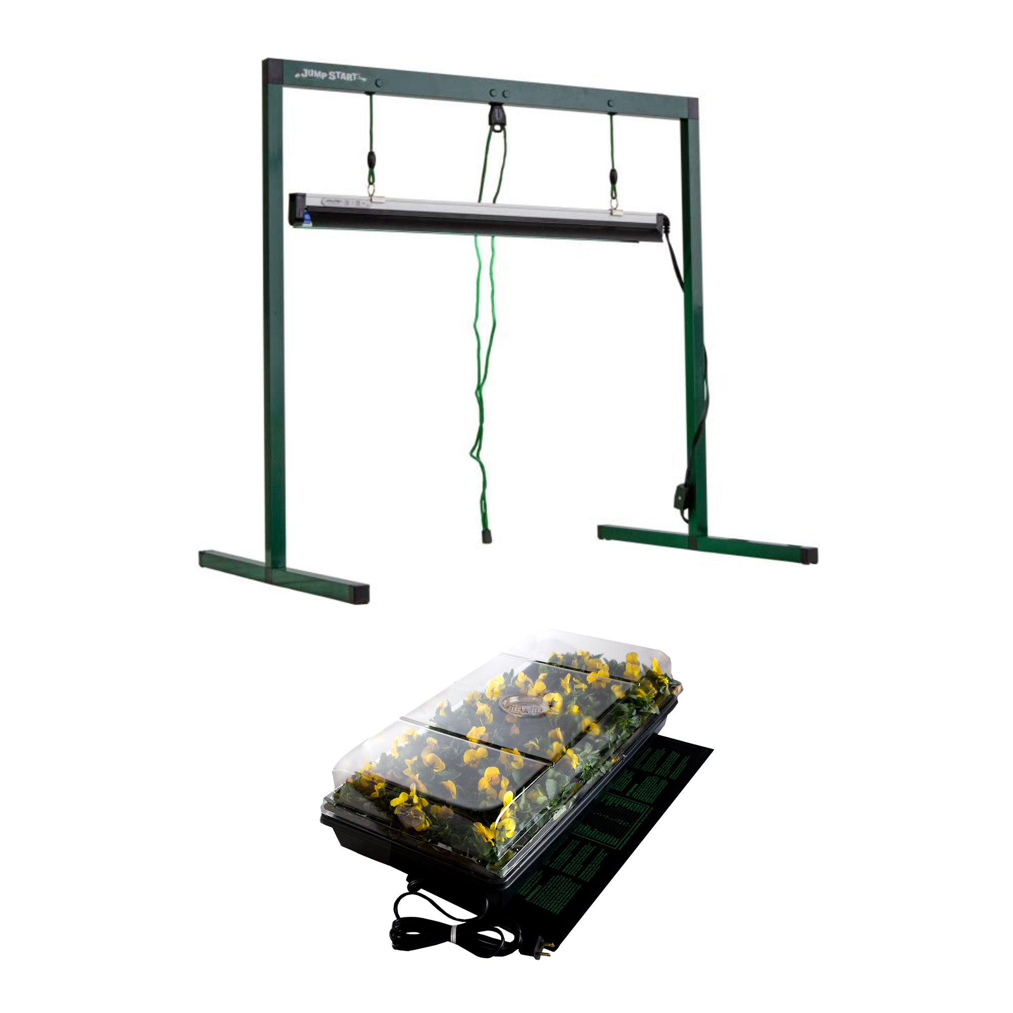 Jump Start Germination Station with Heat Mat & T5 Adjustable Grow Light System