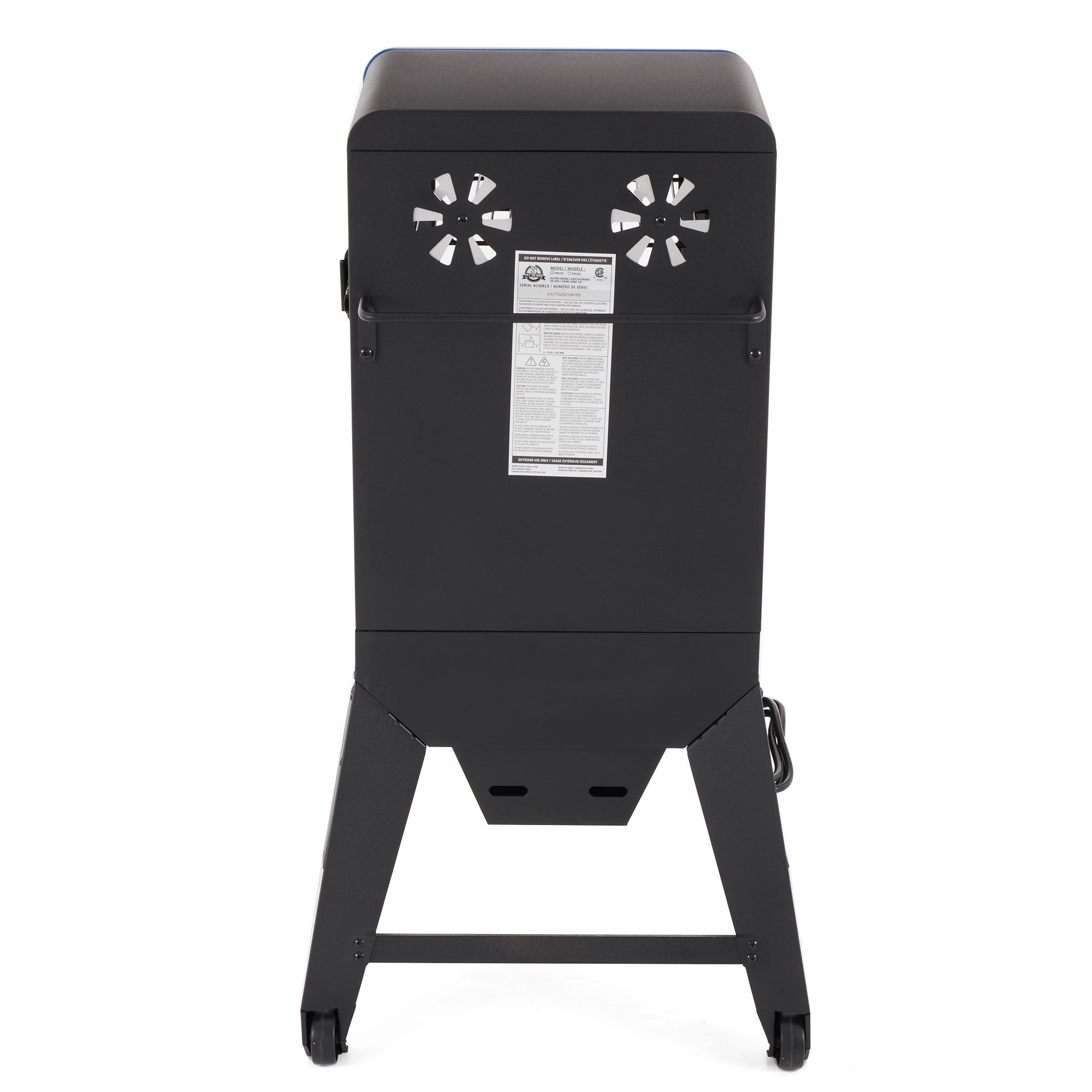 Pit Boss Blazing Vertical Analog Electric Wood Chip Smoker with Window, Blue