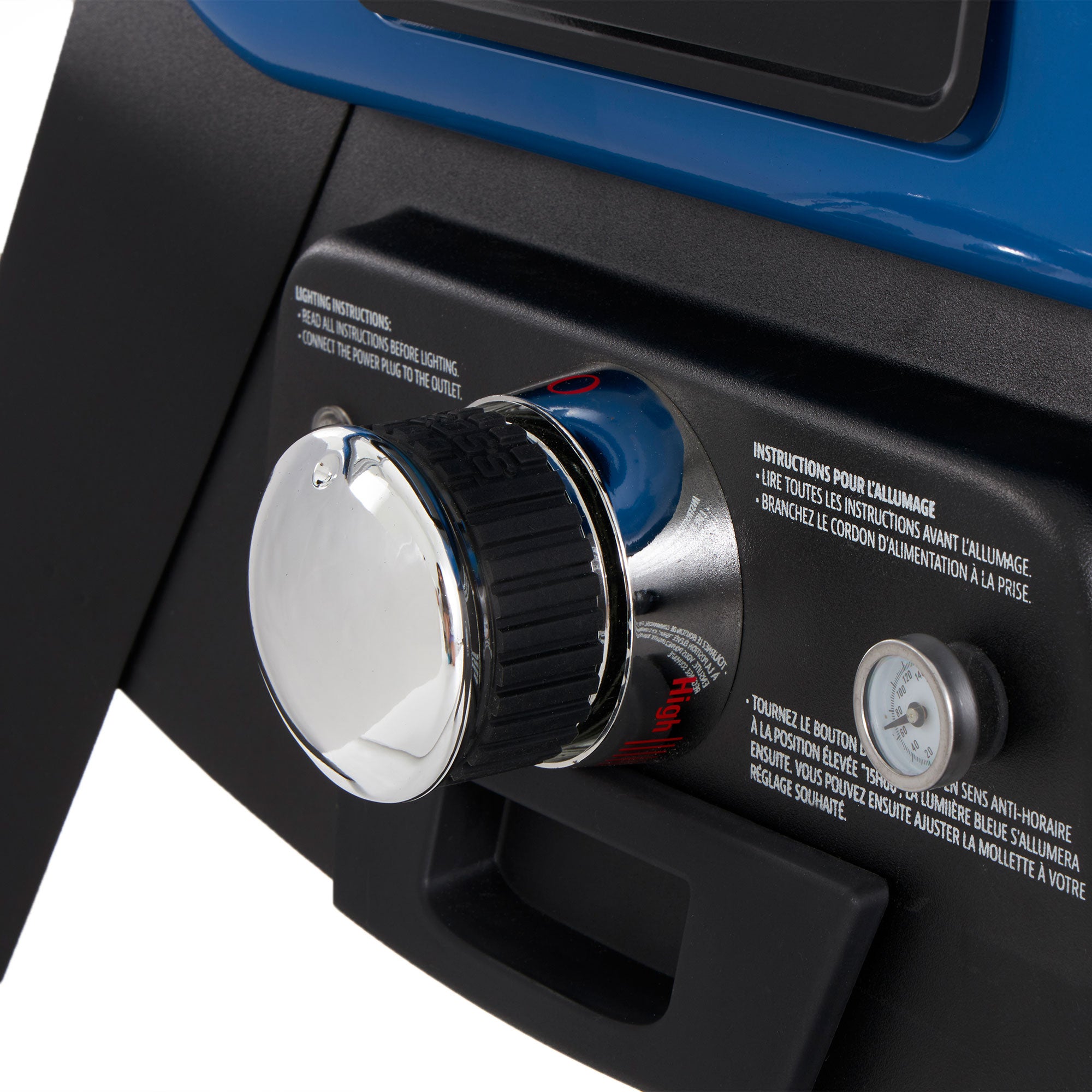 Pit Boss Blazing Vertical Analog Electric Wood Chip Smoker with Window, Blue