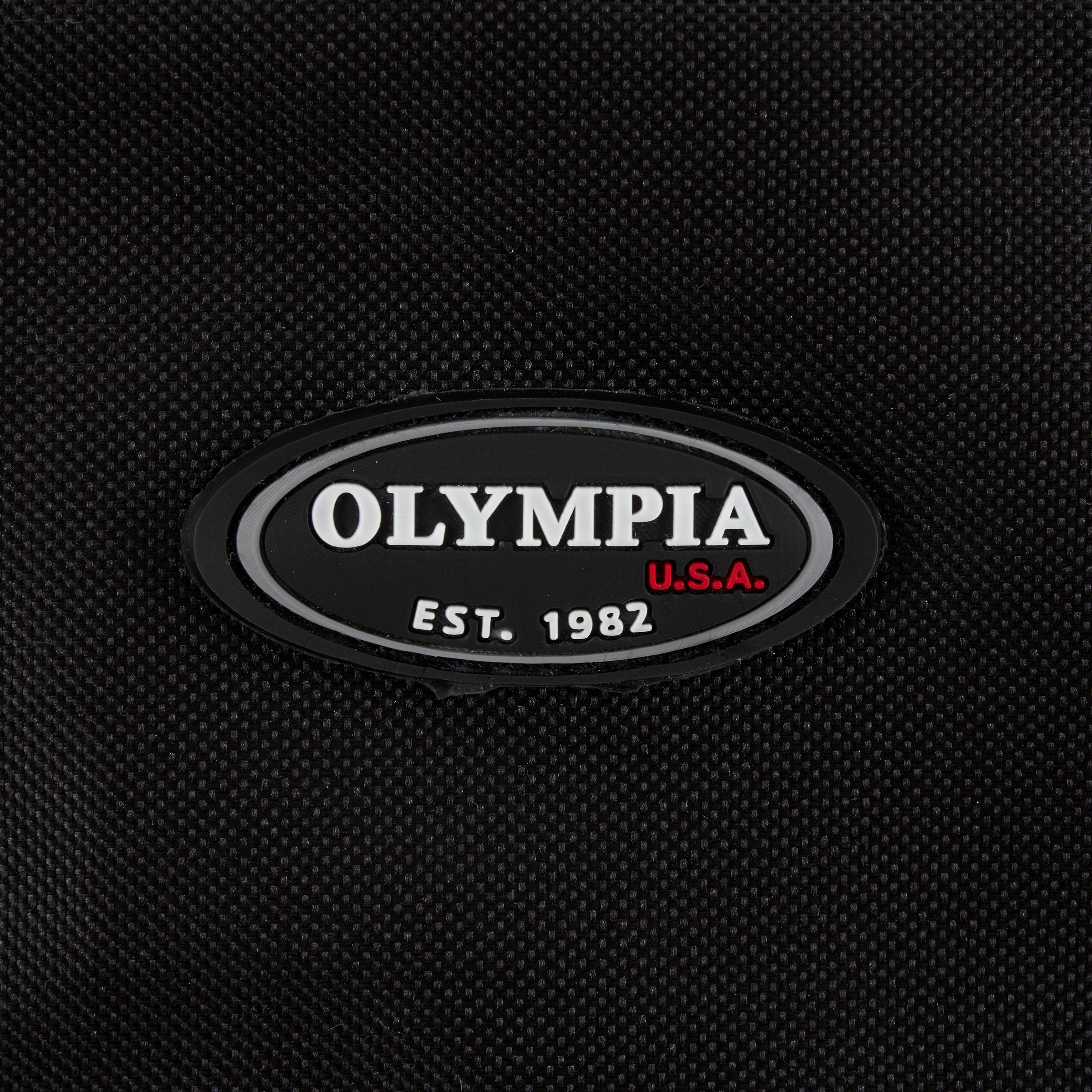 Olympia 26 Inch 8 Pocket U Shape Rolling Duffel Bag w/ Retractable Handle, Black - VMInnovations