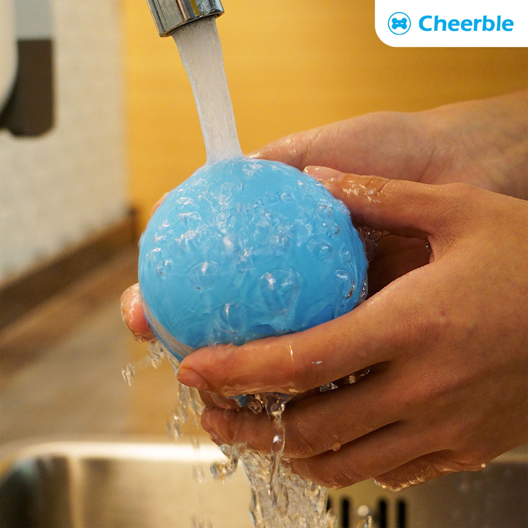 Cheerble Wicked Self Propelling Interactive Dog Toy Ball, Blue (Used) - VMInnovations