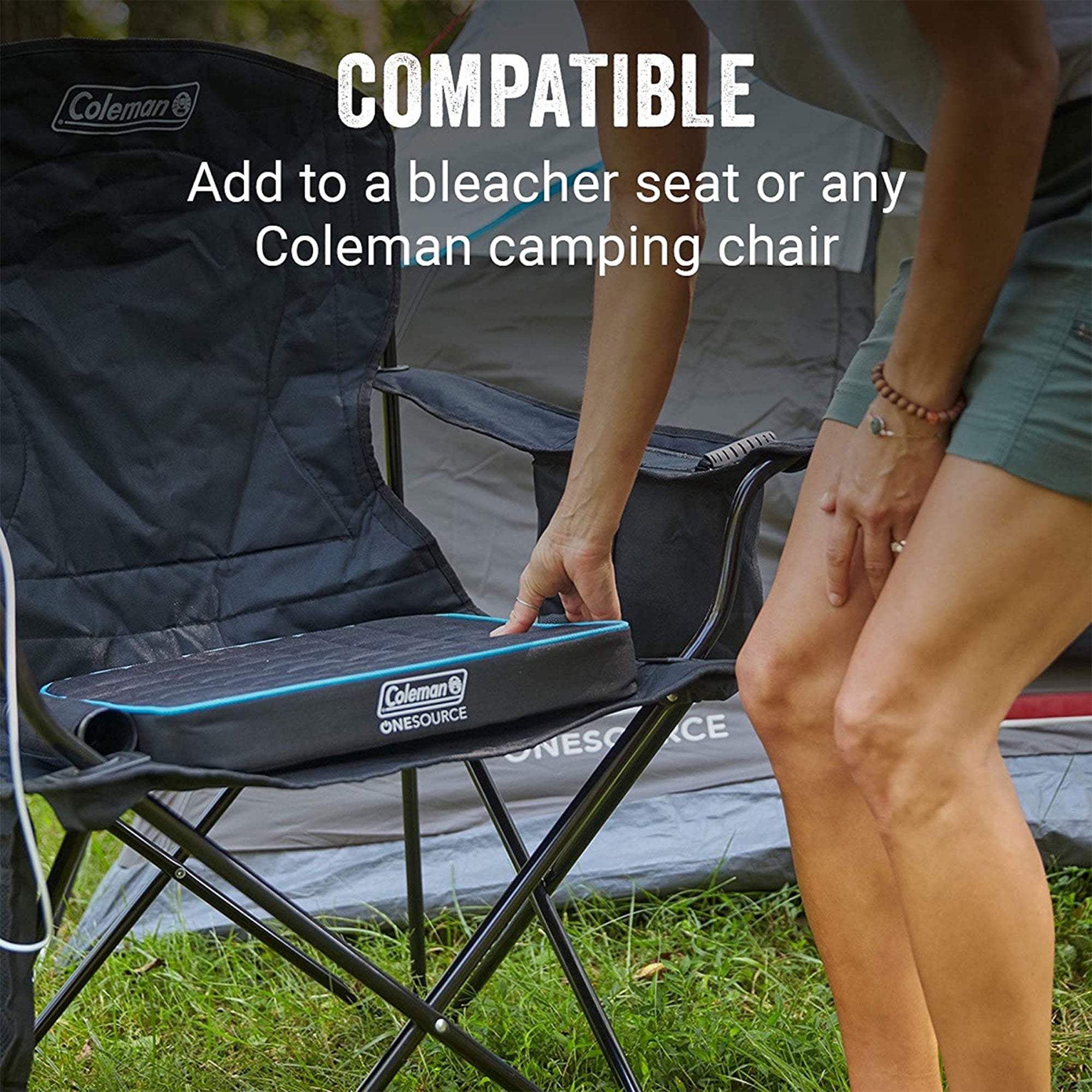 Coleman OneSource Outdoor Heated Camping Chair Pad with Rechargable Battery - VMInnovations