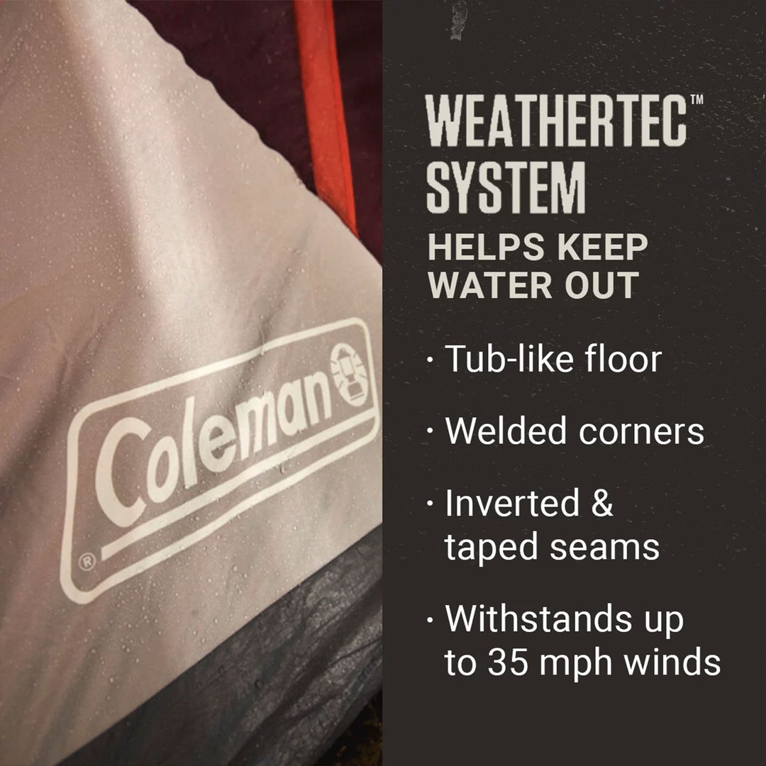 Coleman Skylodge Outdoor WeatherTec System Instant 10 Person Family Camping Tent - VMInnovations