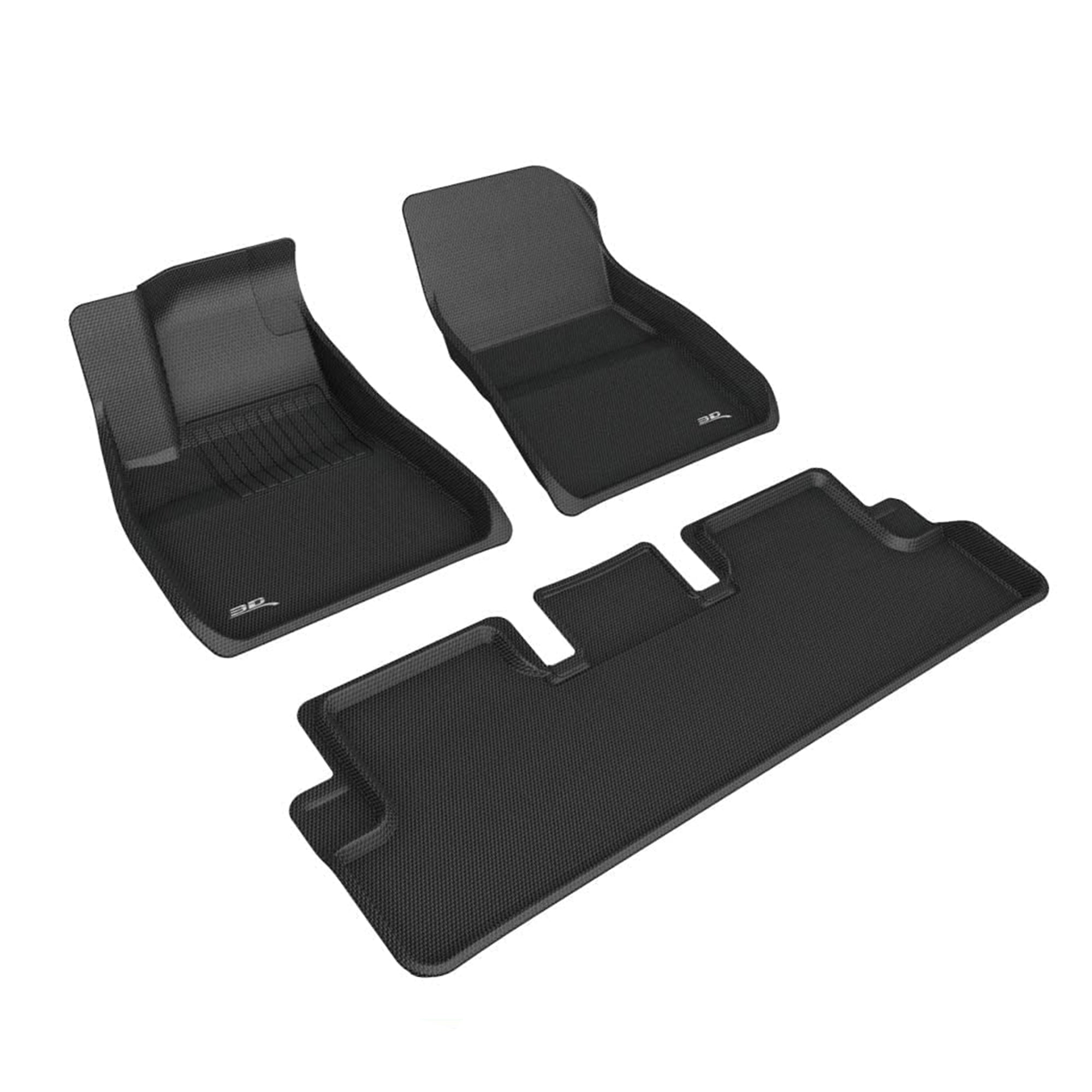 3D MAXpider Kagu Series 1st/2nd Row Floor Mat Set, 20-23 Tesla Model 3(Open Box) - VMInnovations