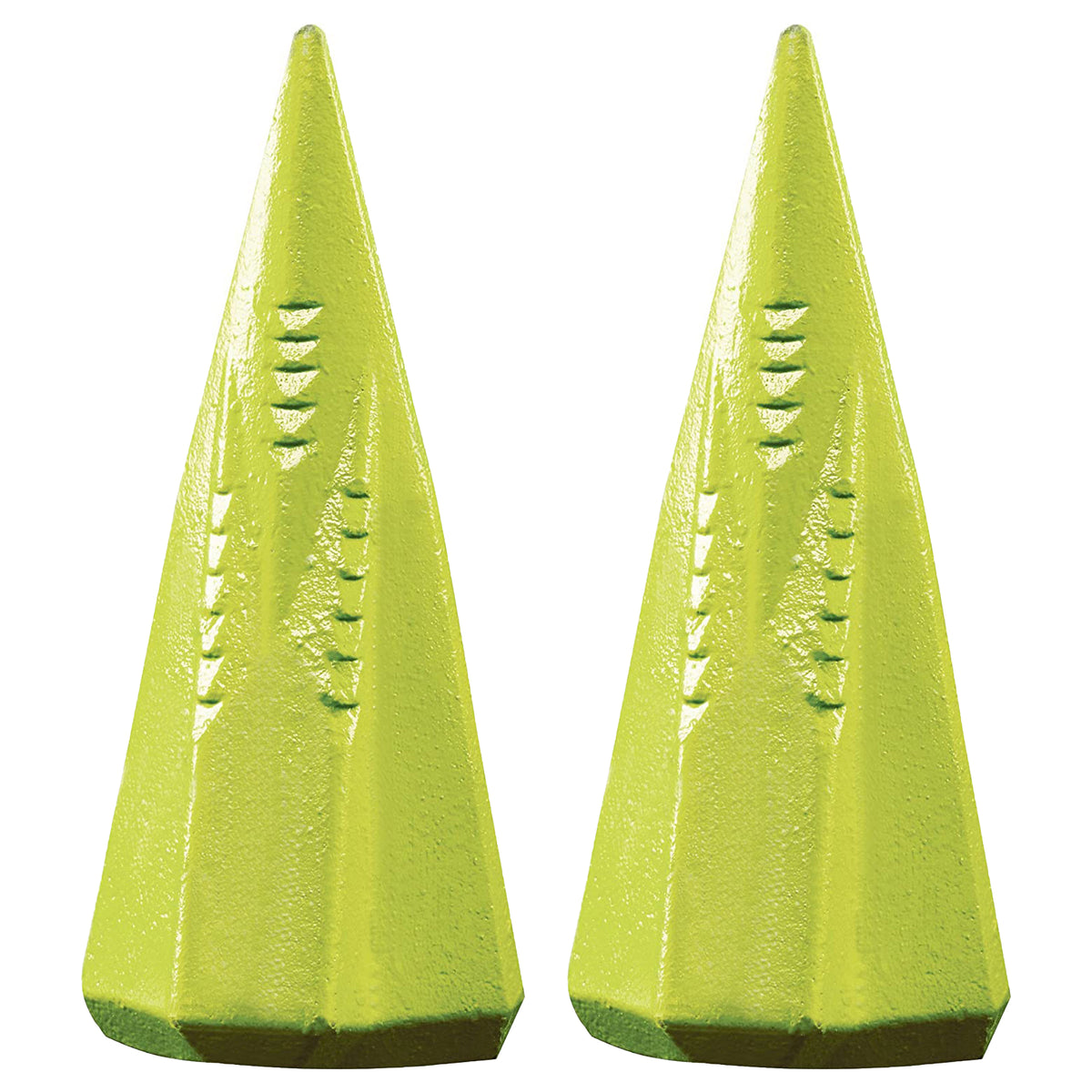Timber Tuff Timber Blaster 4lb Steel Firewood Splitting Wedge, Green (2 Pack)