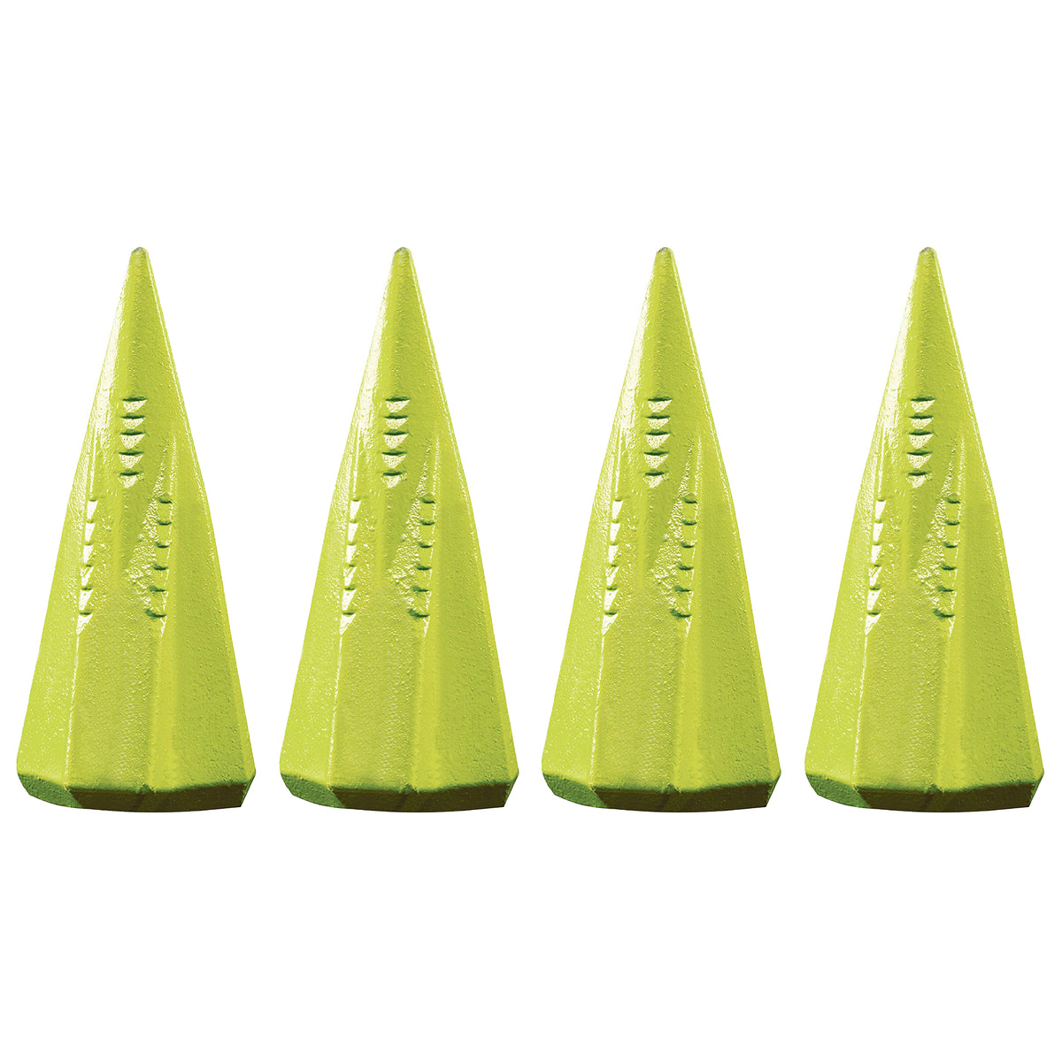 Timber Tuff Timber Blaster 4lb Steel Firewood Splitting Wedge, Green (4 Pack)