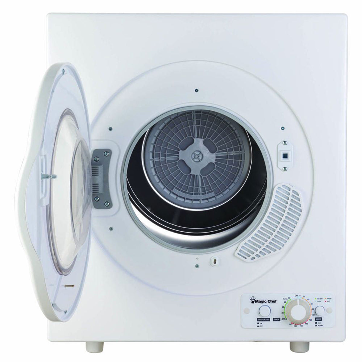 Magic Chef 3.5 Cubic Ft Compact Clothes Dryer w/ Sensor & Timed Dry (Open Box)