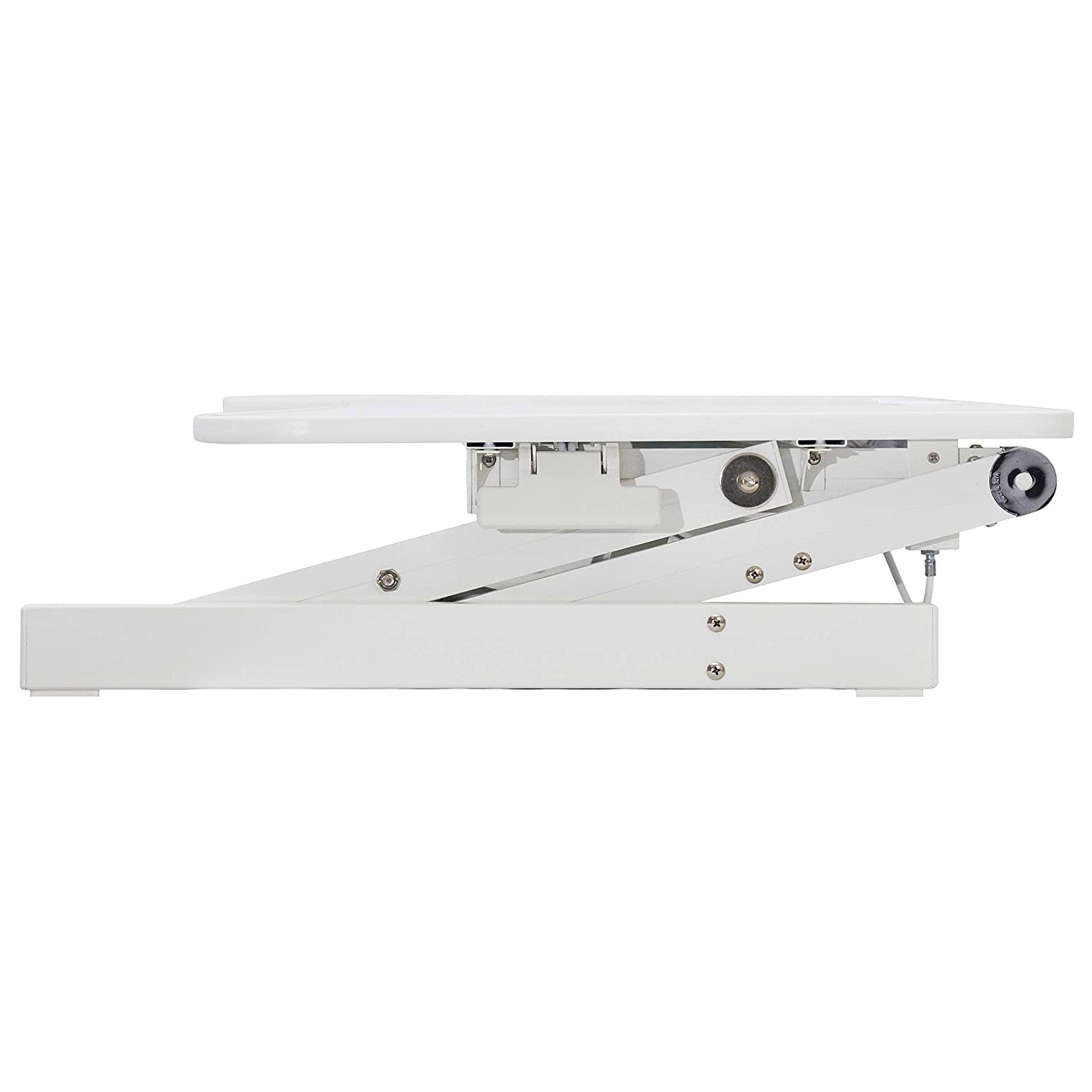 Rocelco Standing Desk Converter 37.5 Inch Deluxe Adjustable Support Riser, White
