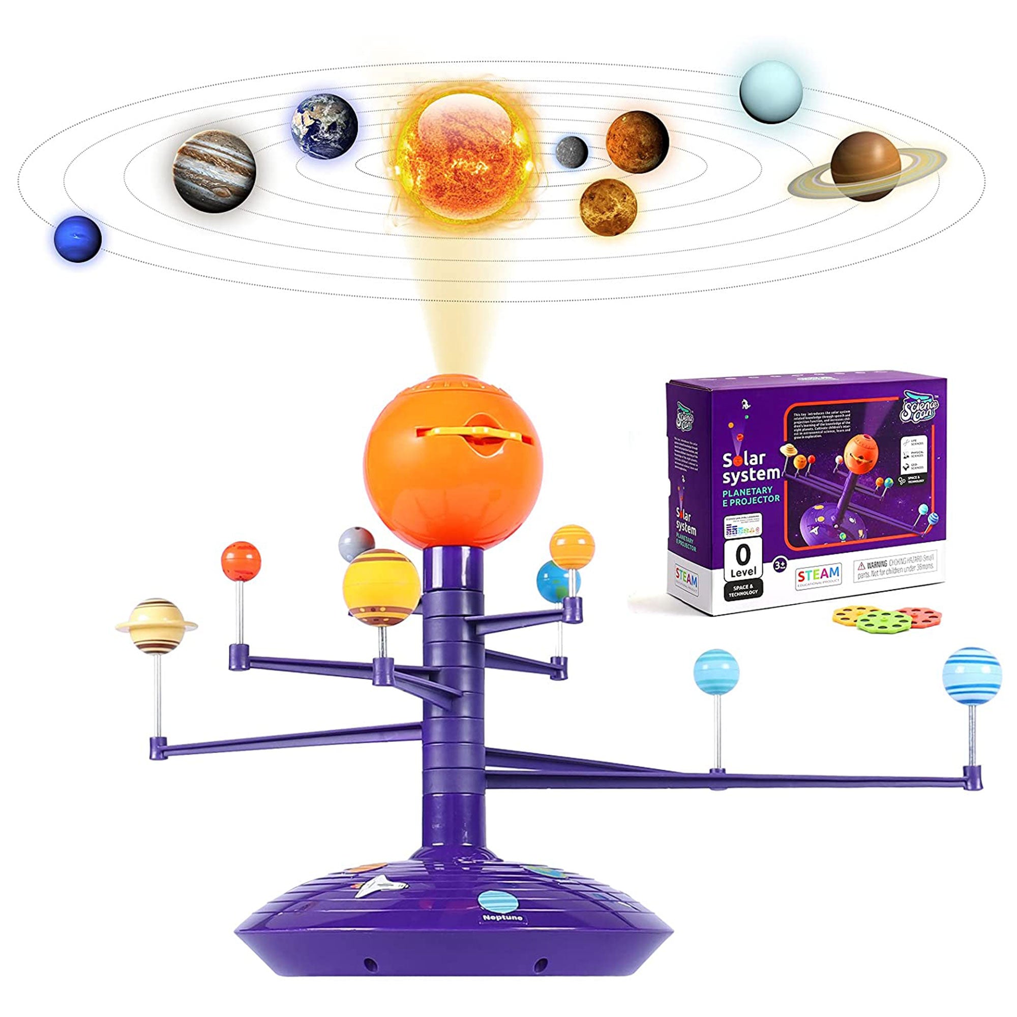 Science Can Solar System Planetary Electronic Projector w/ 3 Viewing Discs(Used) - VMInnovations