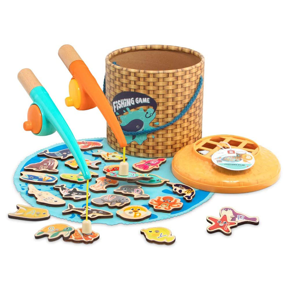 Topbright Toys Educational Portable Magnetic Fishing Game with 2 Fishing Poles - VMInnovations