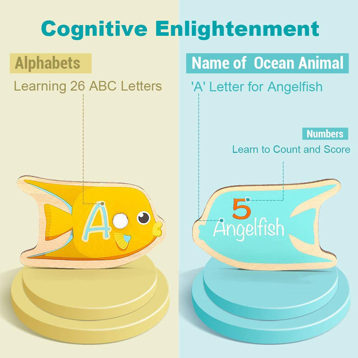 Topbright Toys Educational Portable Magnetic Fishing Game with 2 Fishing Poles - VMInnovations