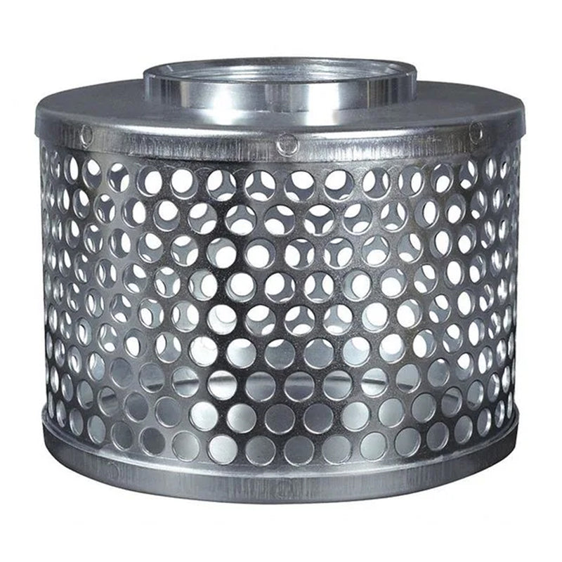 Apache 70002507 6in Corrosion Resisting Plated Steel Round Hole Suction Strainer