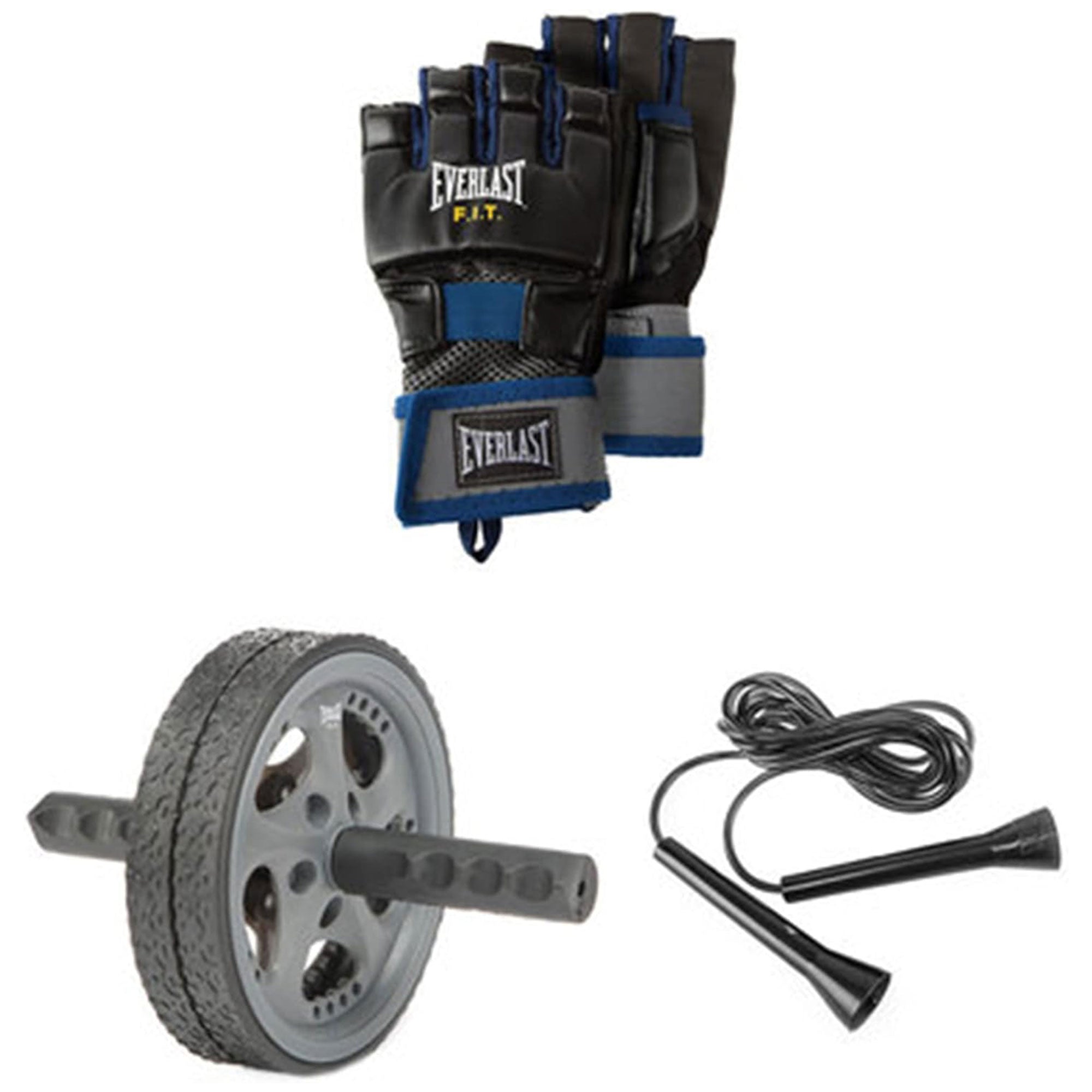 Everlast Powercore Free Standing Heavy Duty Fitness Training Bag with Kit, Blue - VMInnovations