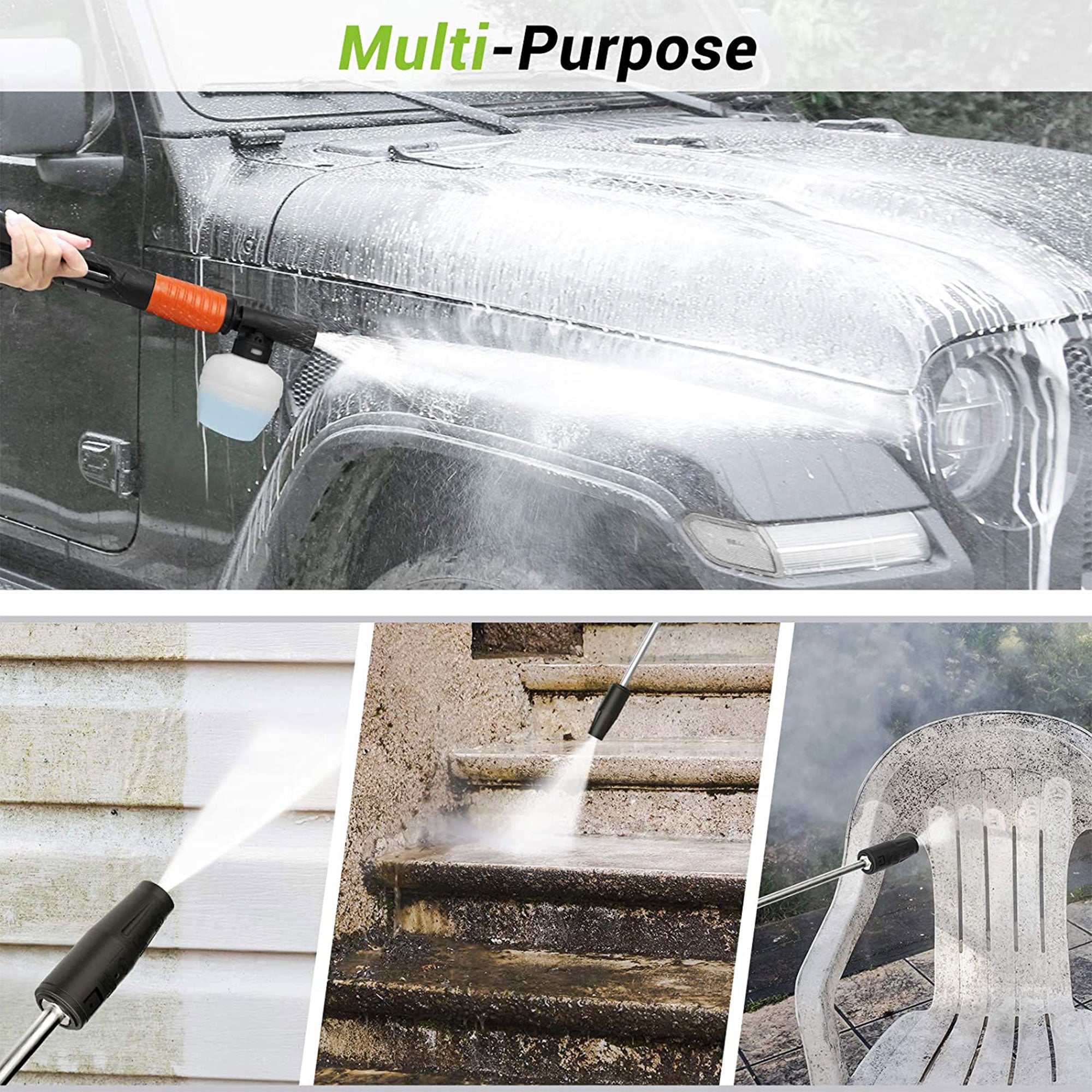 PAXCESS 3,000PSI 1,800 Watt Electric Power Washer with Adjustable Spray Nozzle