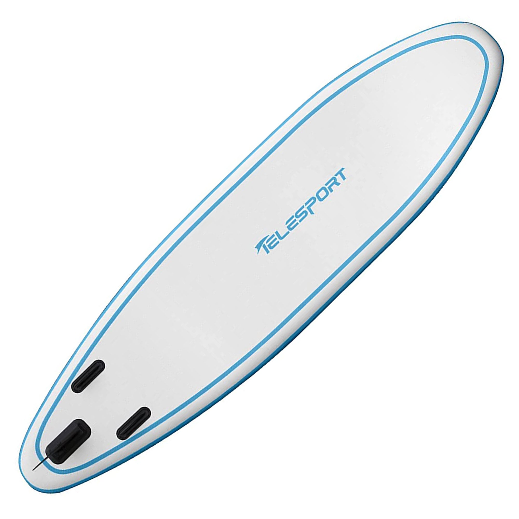 TELESPORT Paddle Boards Inflatable Paddleboard w/Accessories, White & Blue(Used) - VMInnovations