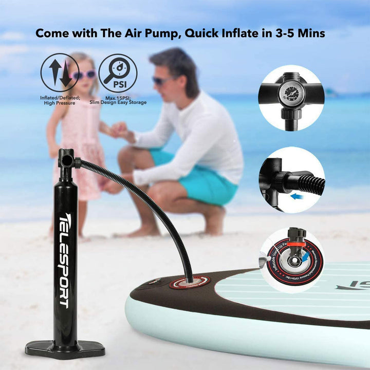 TELESPORT Paddle Boards Inflatable Stand Up Paddleboard with Accessories, Blue - VMInnovations