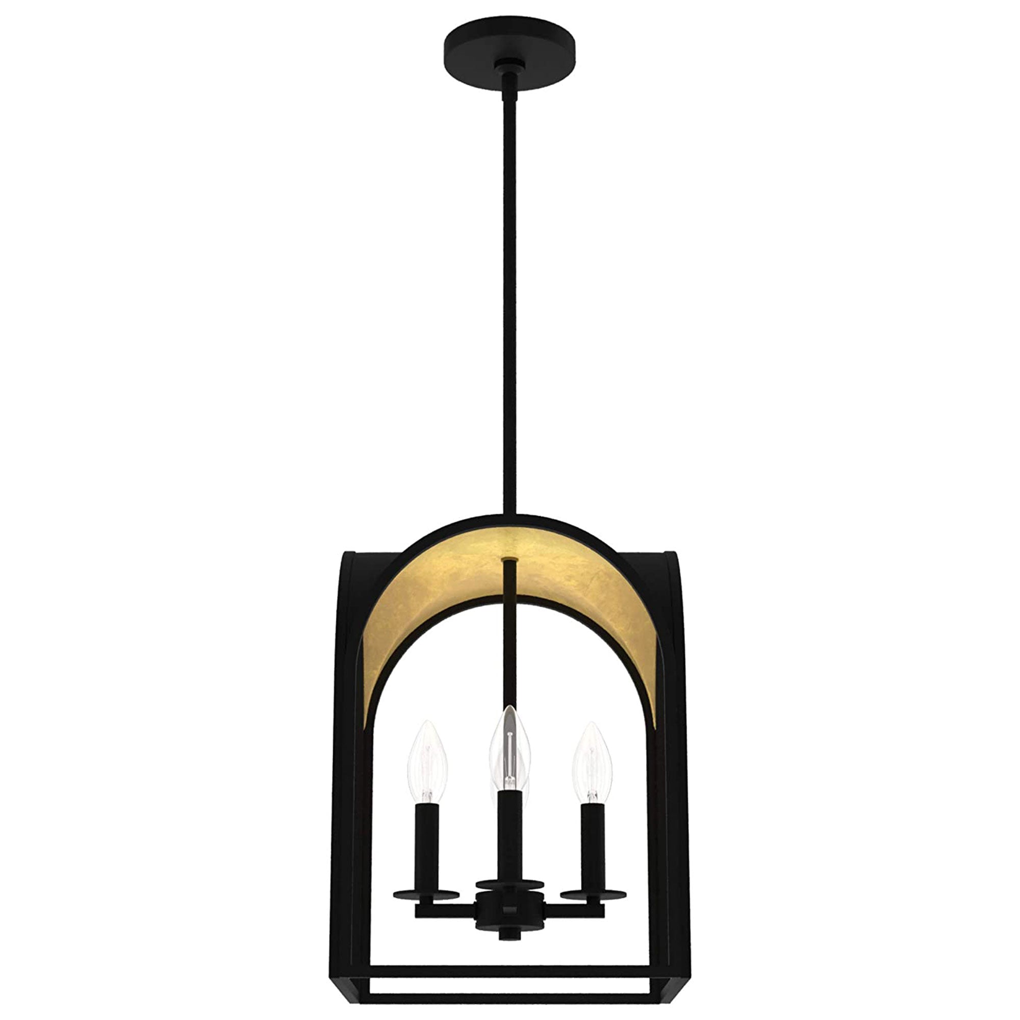 Hunter Fan Company Dukestown 4 Light Hanging Pendant Light Fixture, Natural Iron