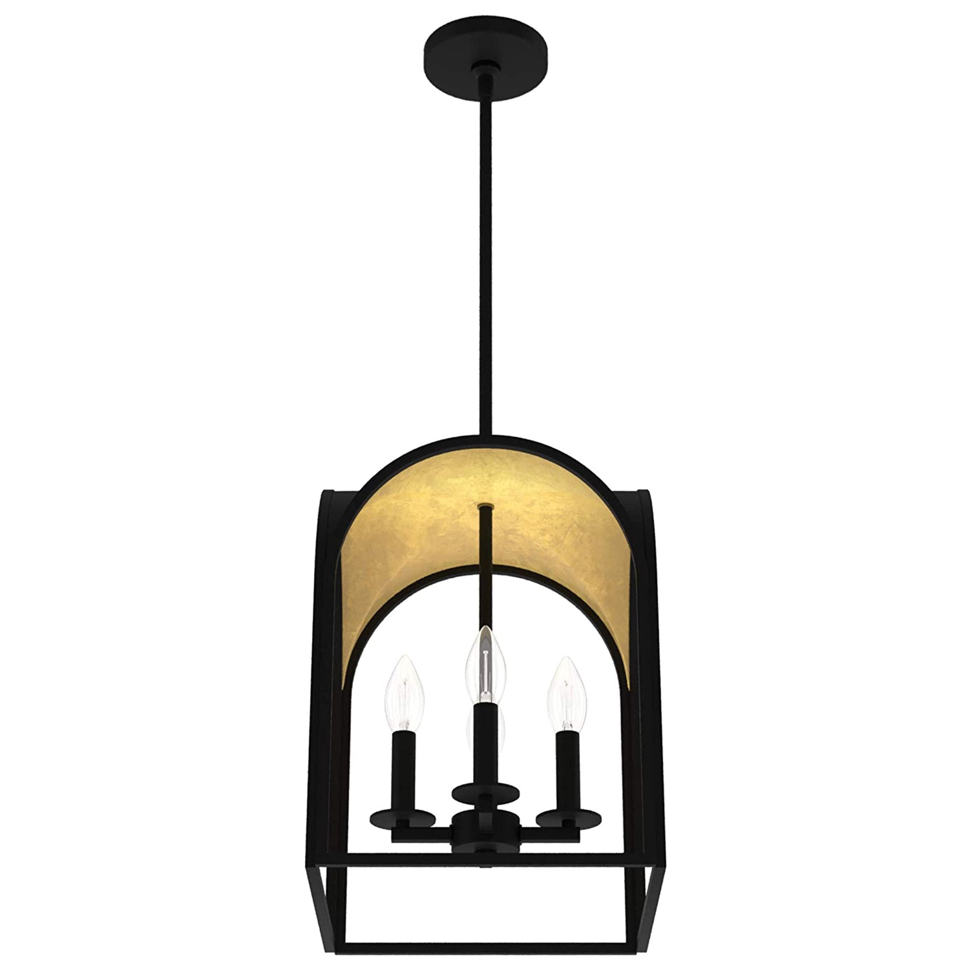 Hunter Fan Company Dukestown 4 Light Hanging Pendant Light Fixture, Natural Iron