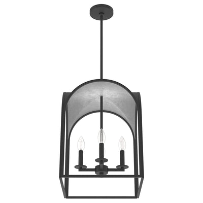 Dukestown 4 Light Hanging Pendant Light Fixture, Natural Iron (Open Box)
