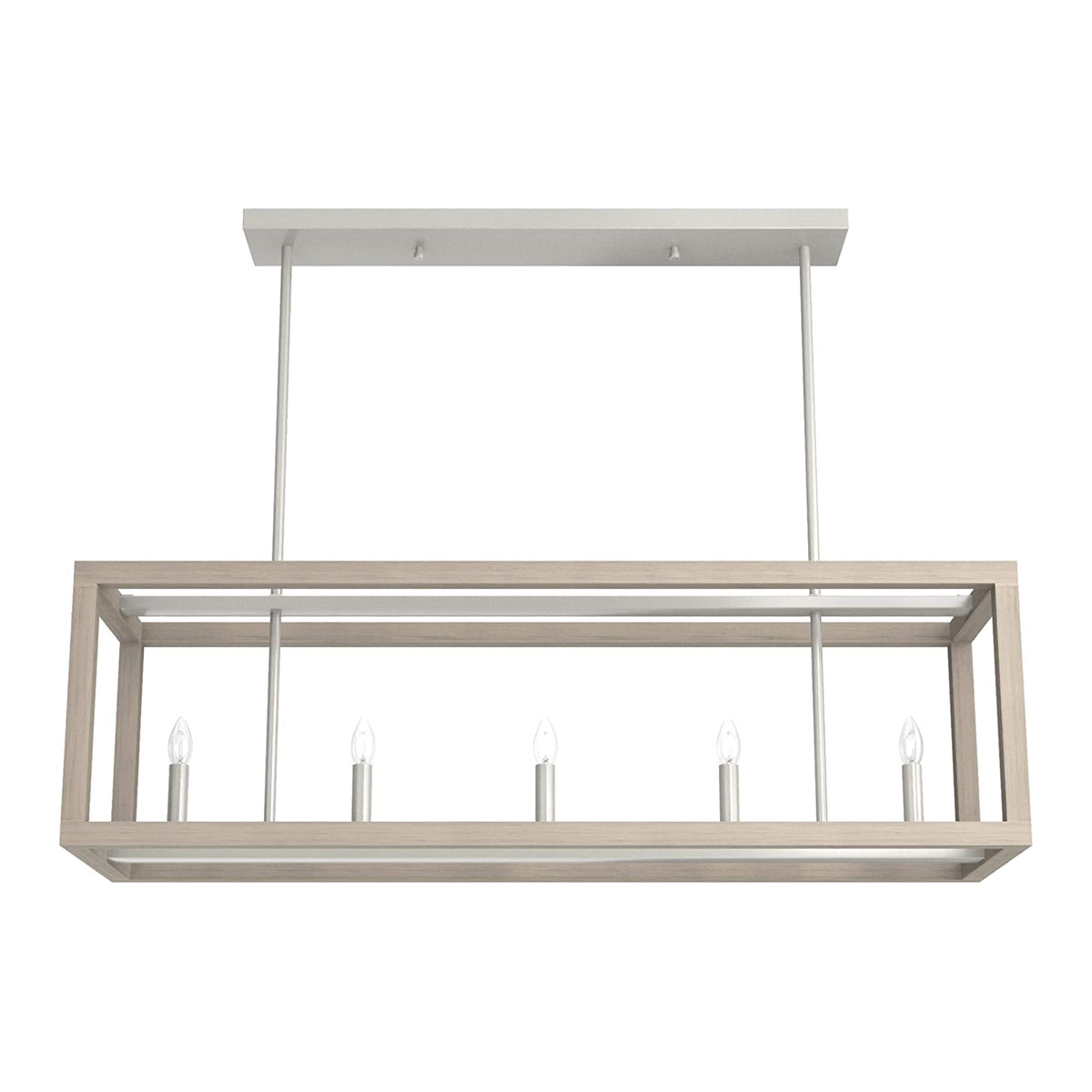 Squire Manor 5 Light Ceiling Chandelier in Brushed Nickel (Open Box)