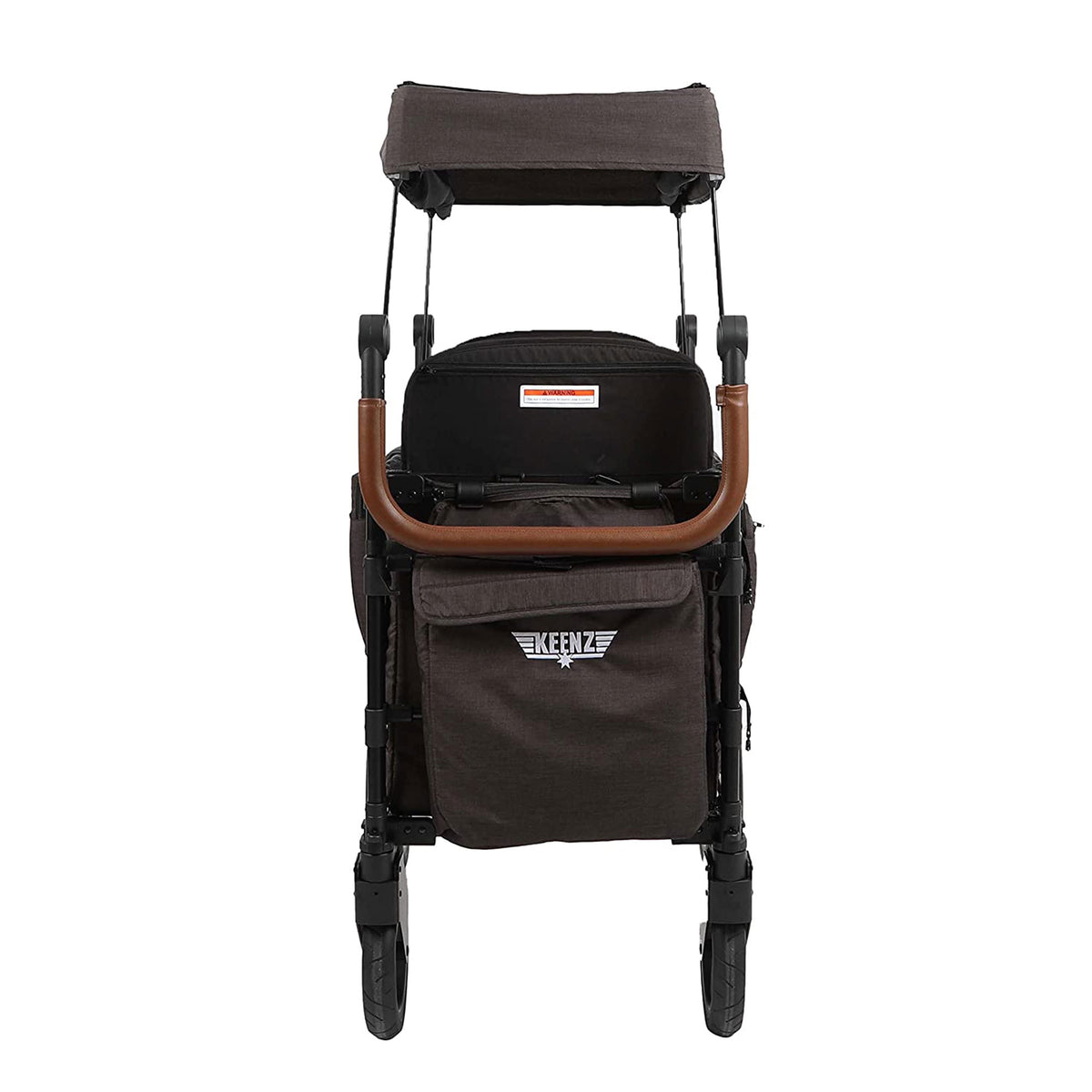 Keenz XC Luxury 2-Kid Push Pull Kid Wheeled Stroller Wagon w/ Canopy, Charcoal - VMInnovations