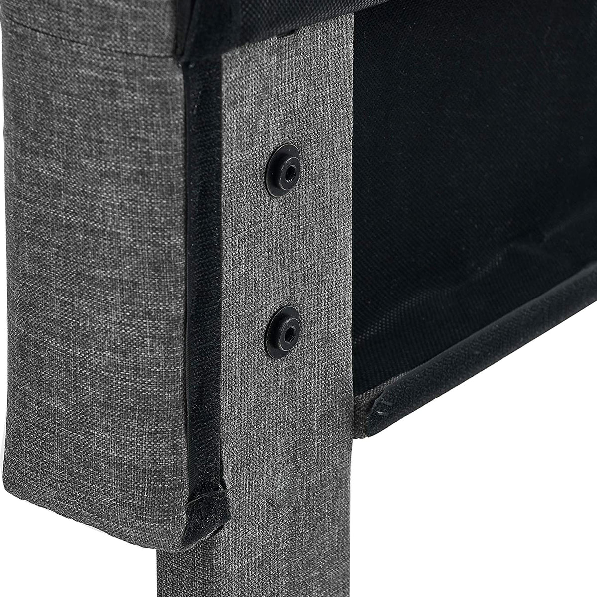 Upholstered Platform Bed with Button Tufted Headboard, Queen (Open Box)