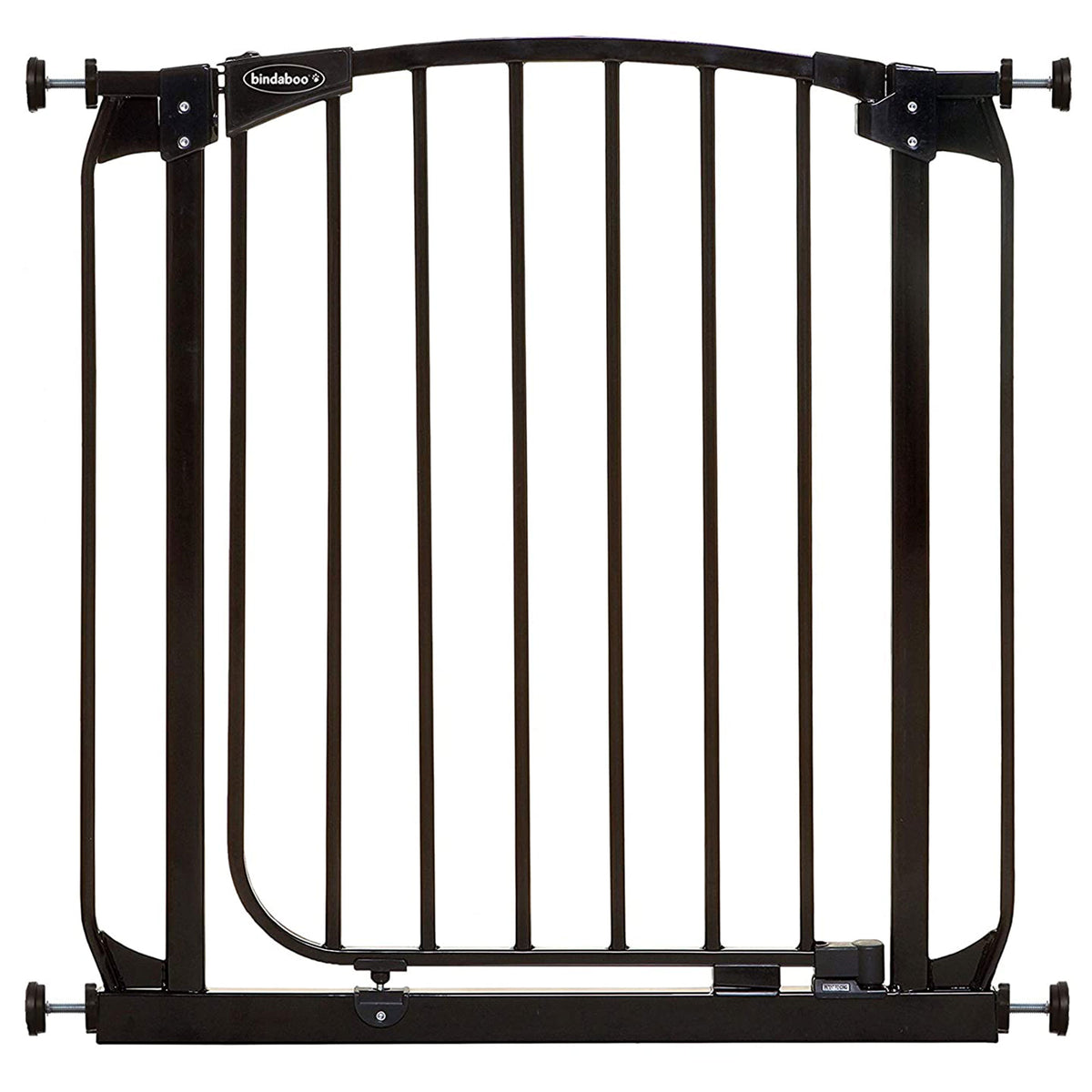 Bindaboo B1102 Zoe 28 to 32 Inch Expanding Swing Close Baby and Pet Gate, Black - VMInnovations