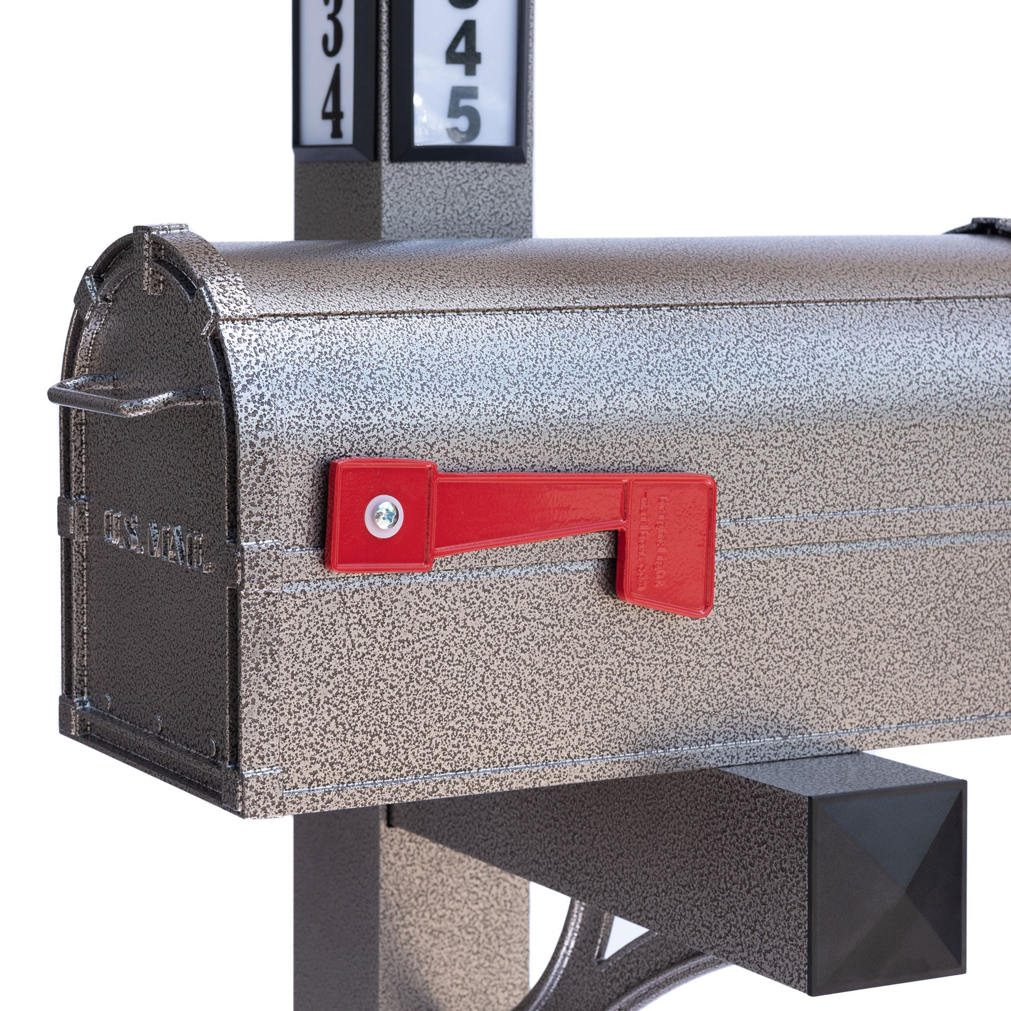 BrightLight Mailbox Solar Illuminated Single Post and Mailbox Kit (Open Box)