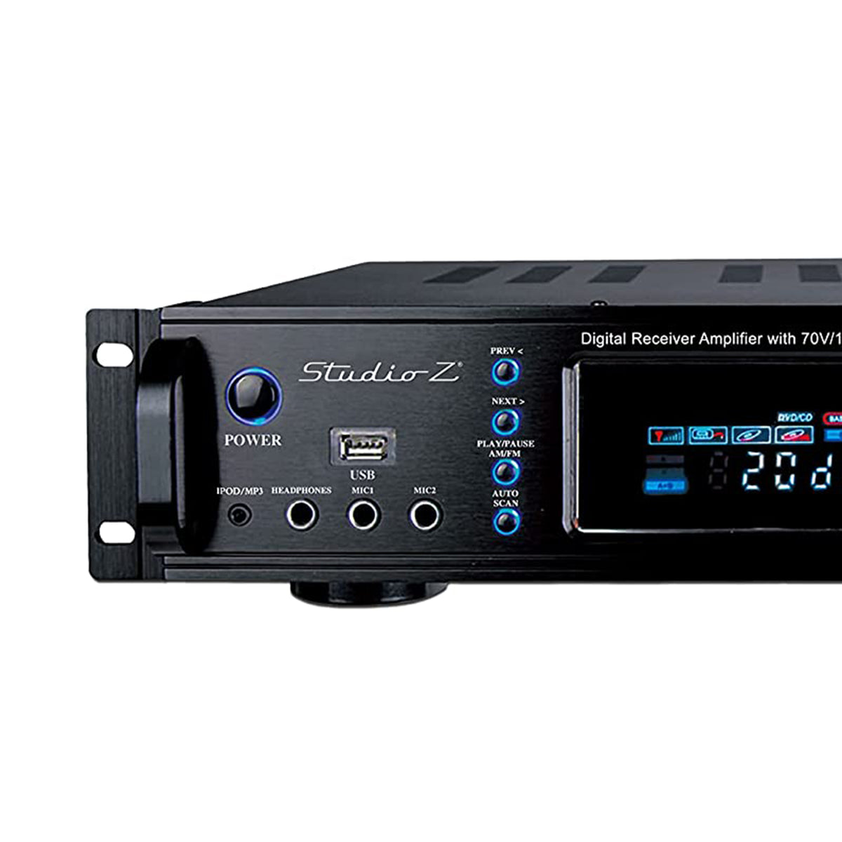 Studio Z SPA-3070BPA Digital Receiver Power Amplifier with Rack Mount Brackets
