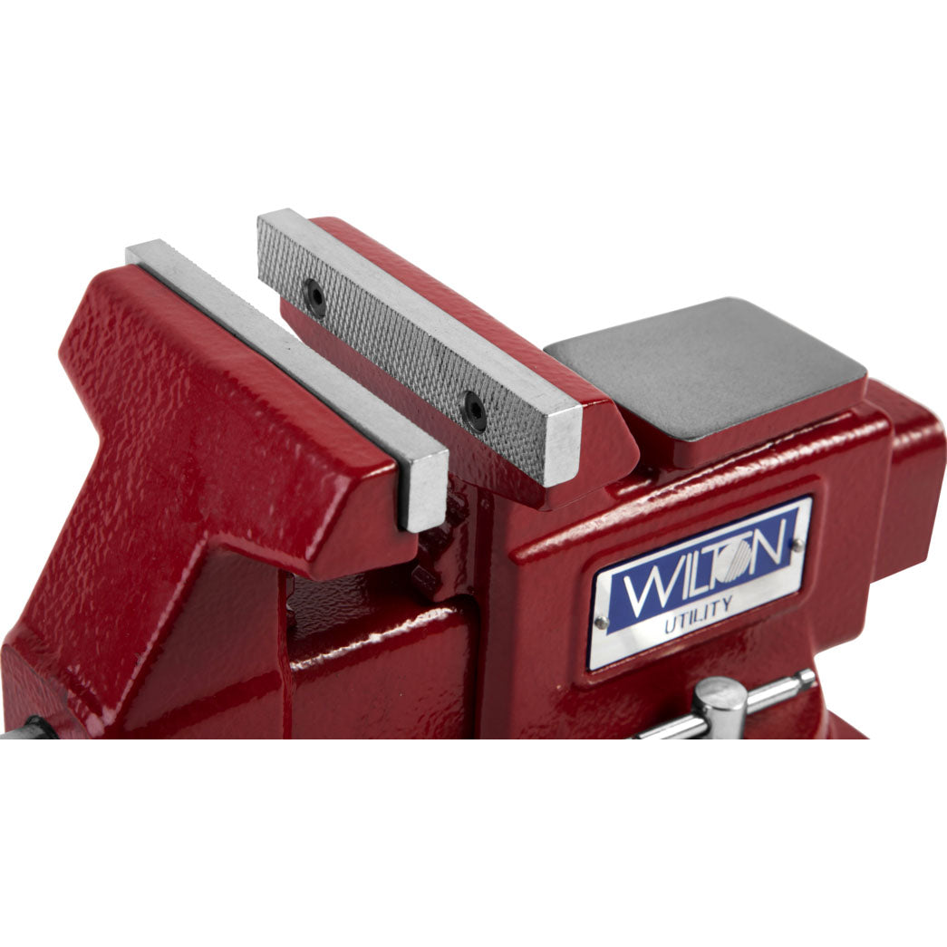 Wilton Tools 28818 4 1/2" Wide Jaw 4" Max Opening Swivel Utility Bench Vise, Red