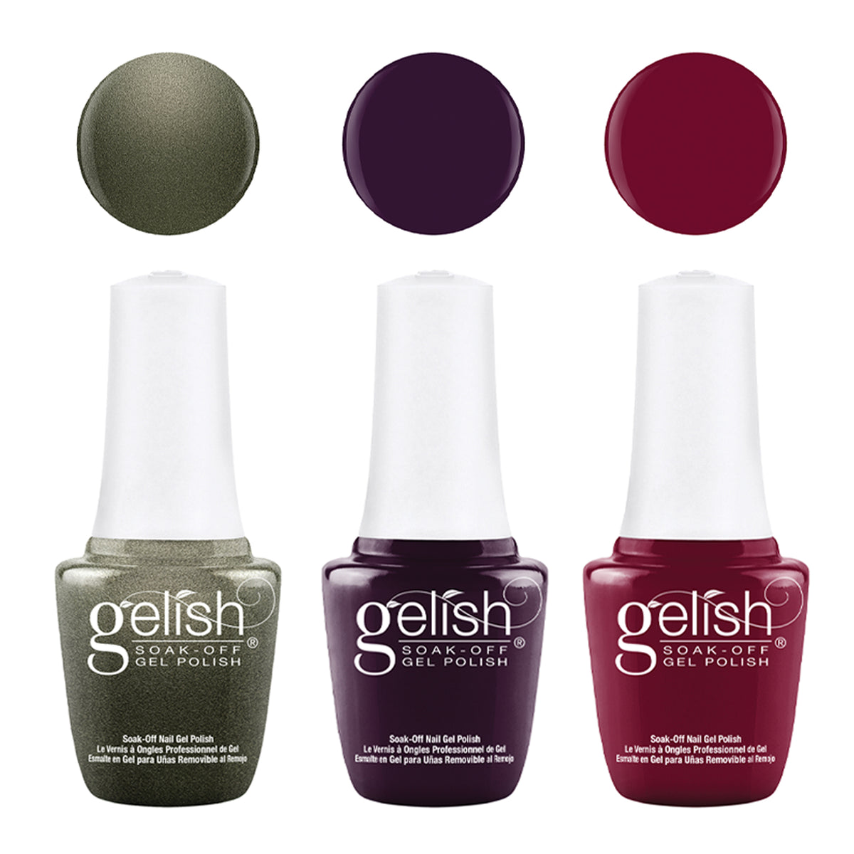 Gelish Mini Rendezvous 9mL Polish Set, 6 Pack with 330 Count 3 Type Nail Kit