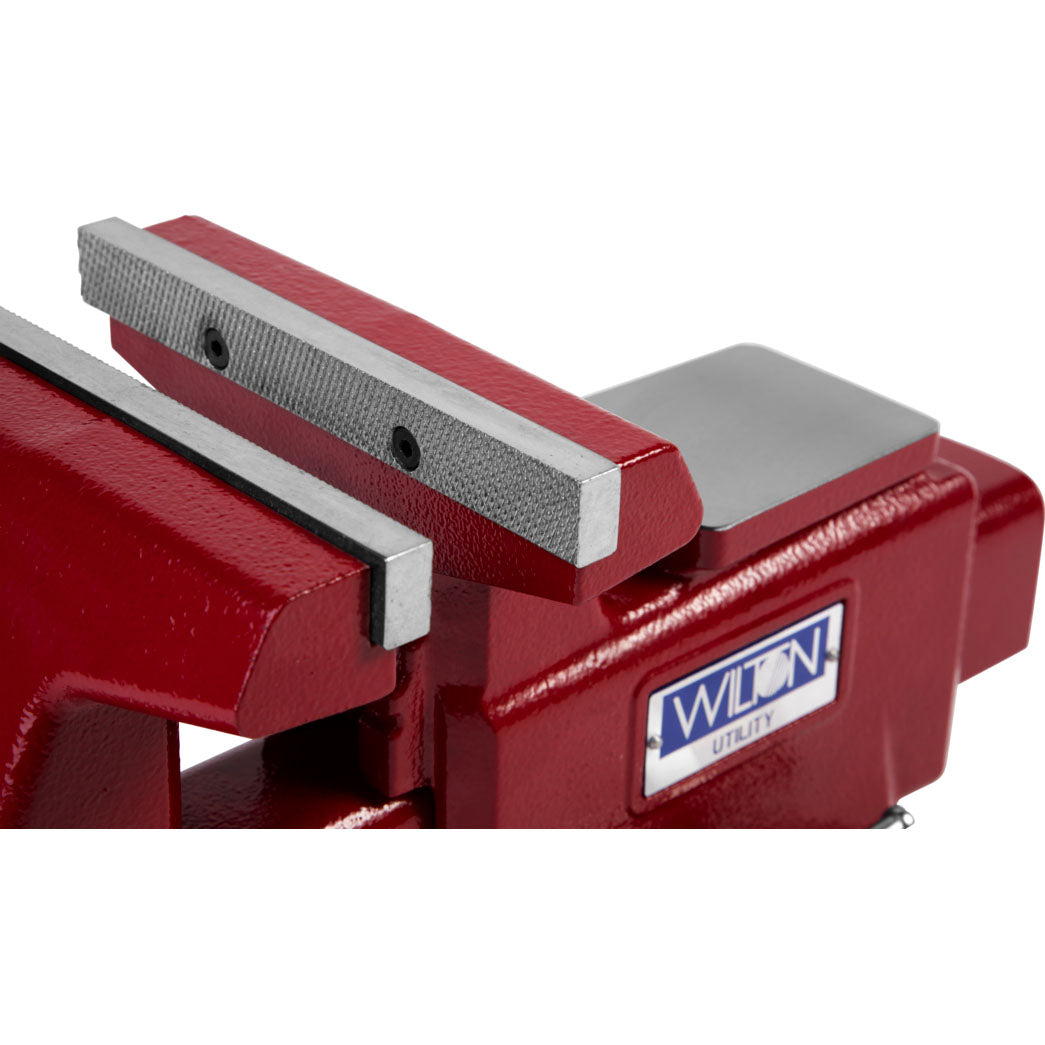 Wilton Tools 28820 6 1/2" Wide Jaw 6" Max Opening Swivel Utility Bench Vise, Red