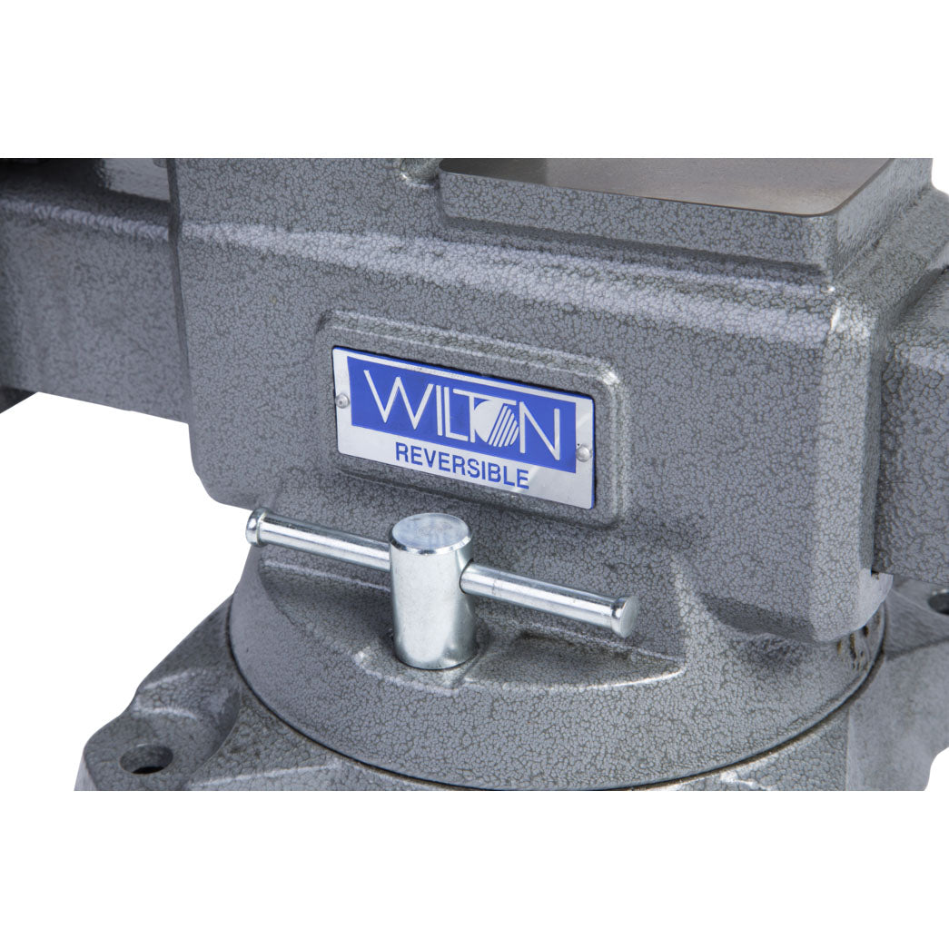 Wilton Tools 6 1/2 Inch Wide Jaw Swivel Base Reversible Work Bench Vise (Used)