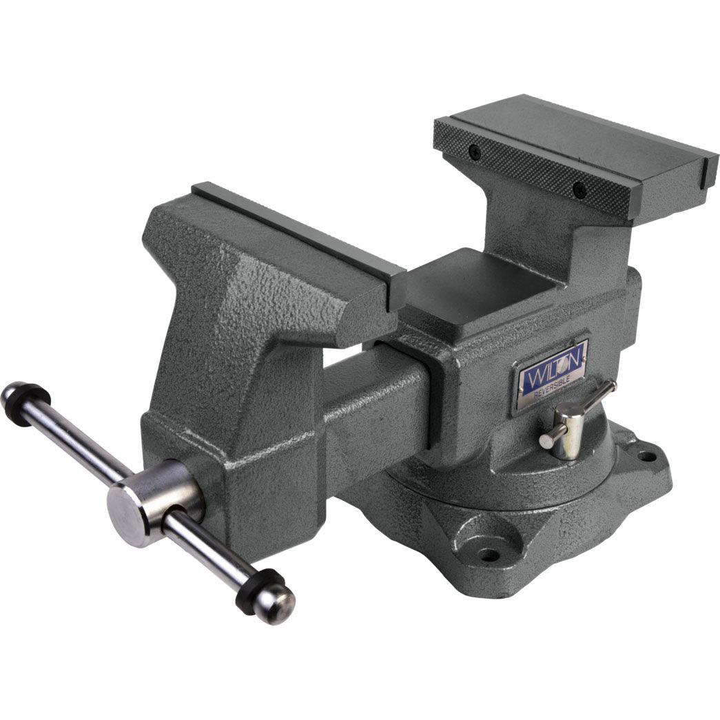 Wilton Tools 6 1/2 Inch Wide Jaw Swivel Base Reversible Work Bench Vise (Used)